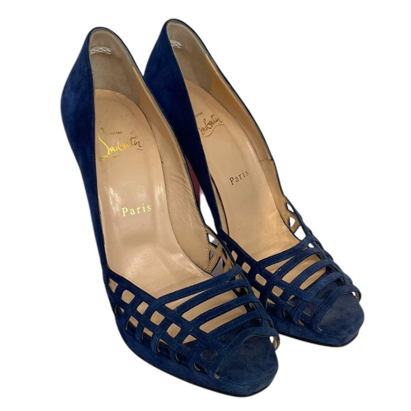 Christian Louboutin/Heels/US 6.5/Suede/BLU/CHRISTIAN-LOUBOUTIN-BLUESUEDE