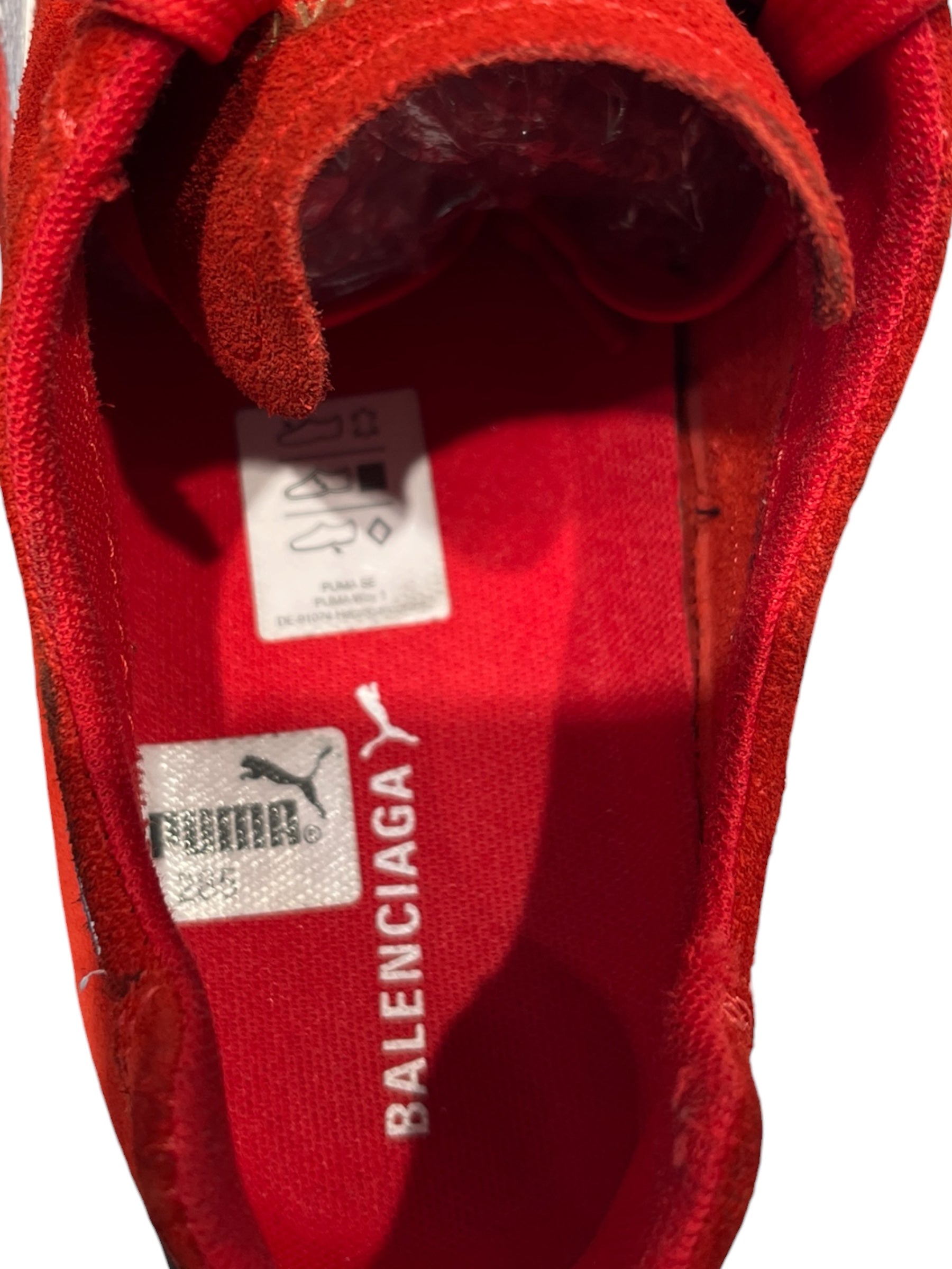 BALENCIAGA/PUMA/Low-Sneakers/EU 44/Suede/RED/ view 3