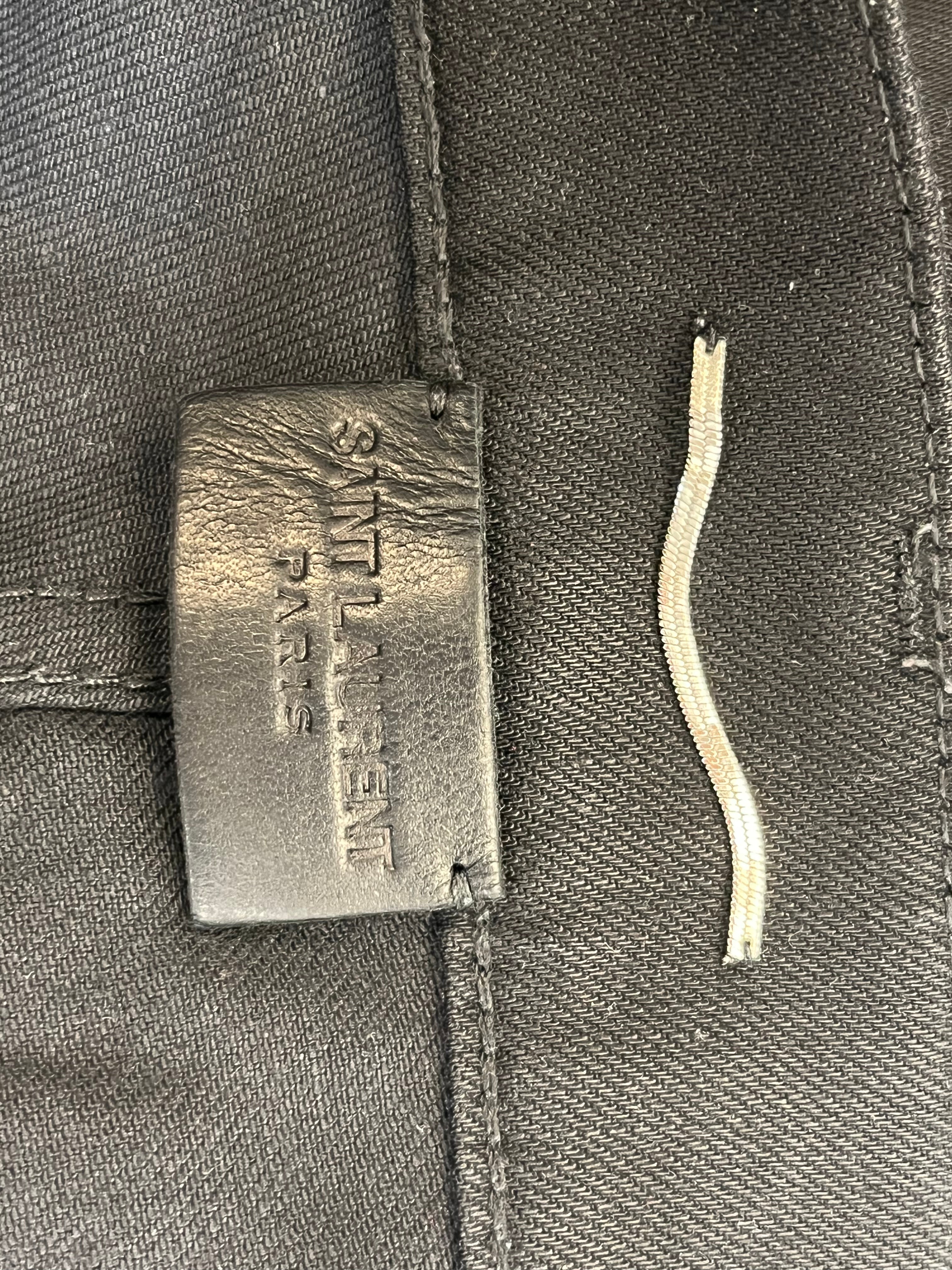 SAINT LAURENT/Skinny Pants/30/Cotton/BLK/D02 2017 view 3