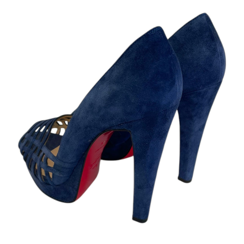 Christian Louboutin/Heels/US 6.5/Suede/BLU/CHRISTIAN-LOUBOUTIN-BLUESUEDE