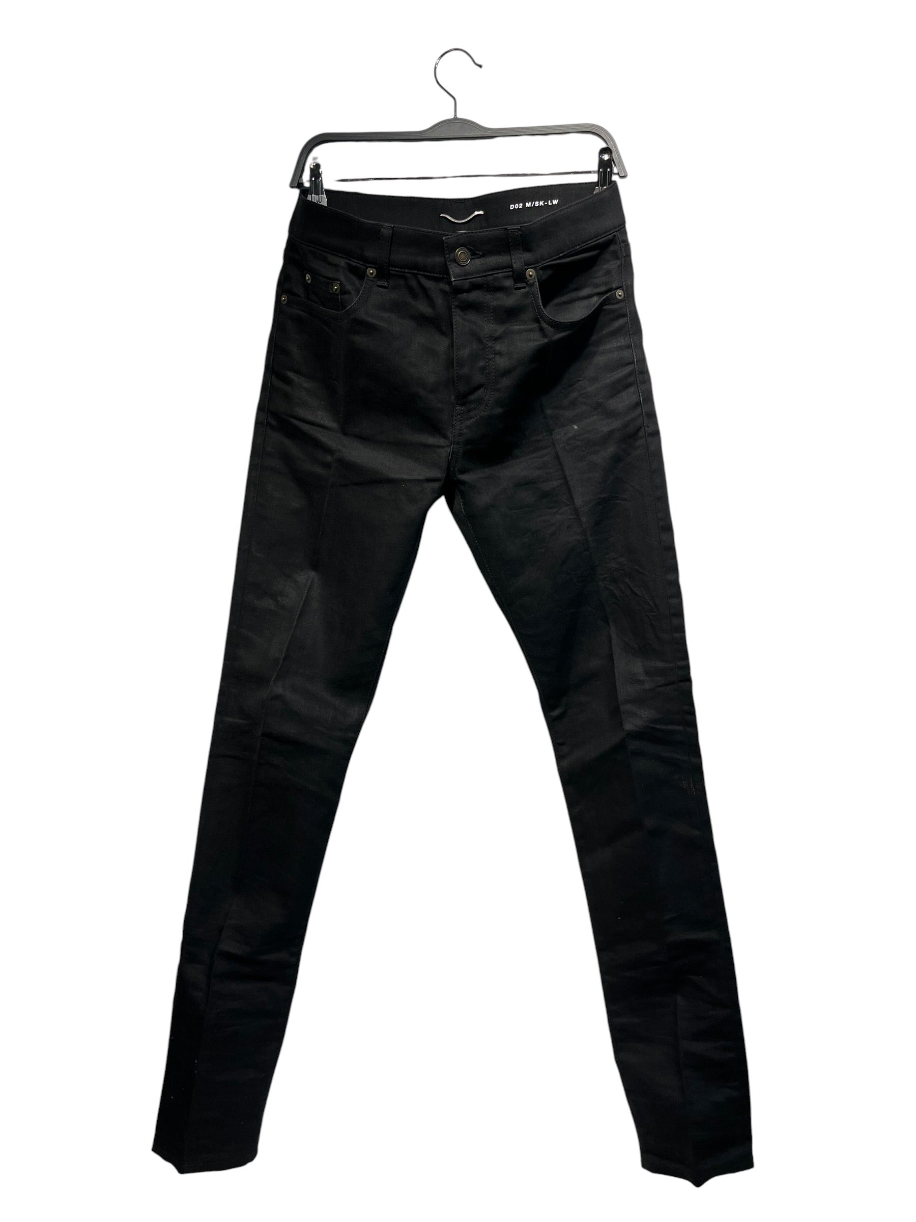 SAINT LAURENT/Skinny Pants/30/Cotton/BLK/D02 2017 view 1