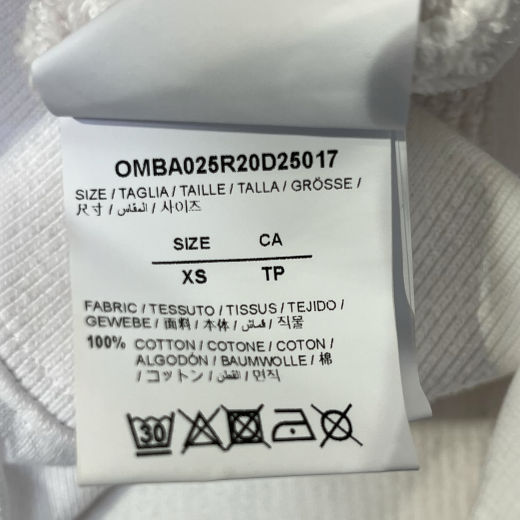 OFF-WHITE/Sweater/XS/Cotton/WHT/CREWNECK GREY LOGO view 3