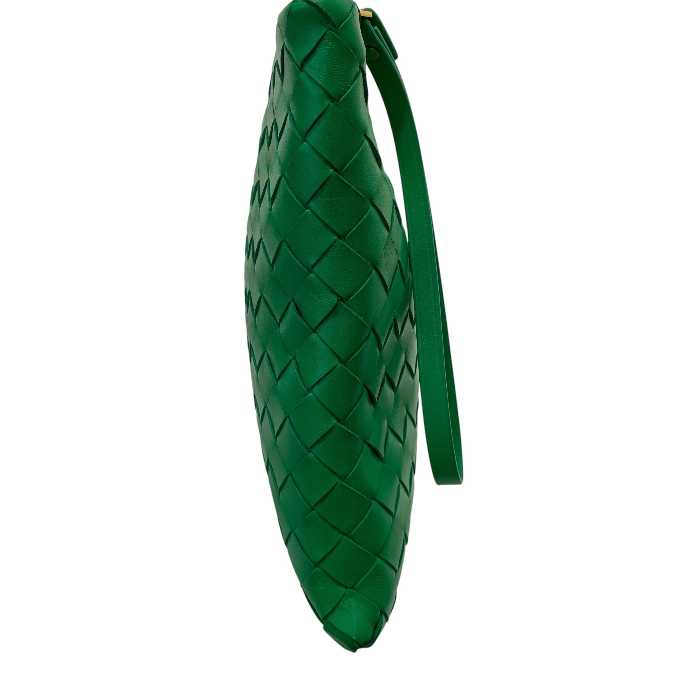 BOTTEGA VENETA/Clutch Bag/Leather/GRN/intrecciato clutch view 5