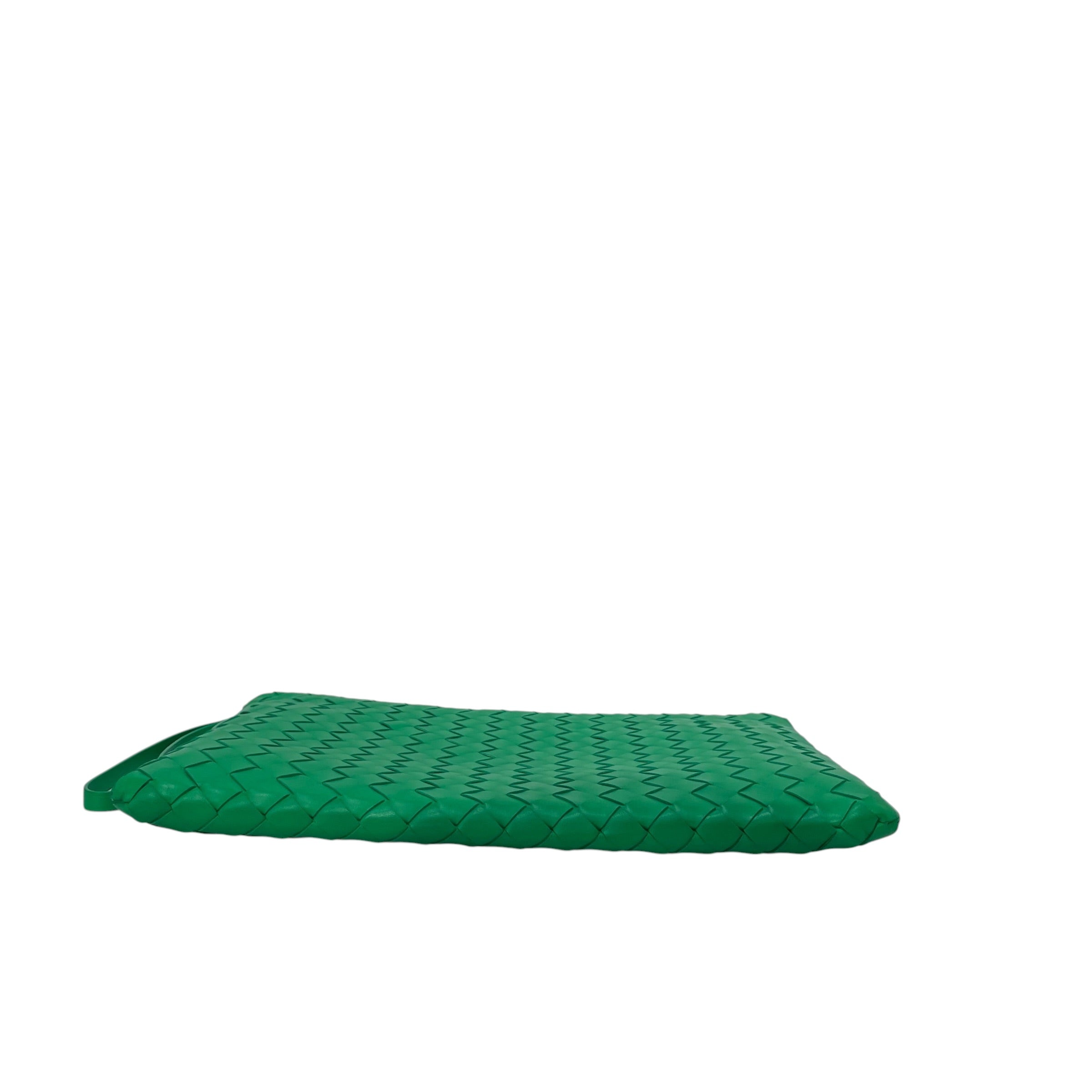 BOTTEGA VENETA/Clutch Bag/Leather/GRN/intrecciato clutch view 6