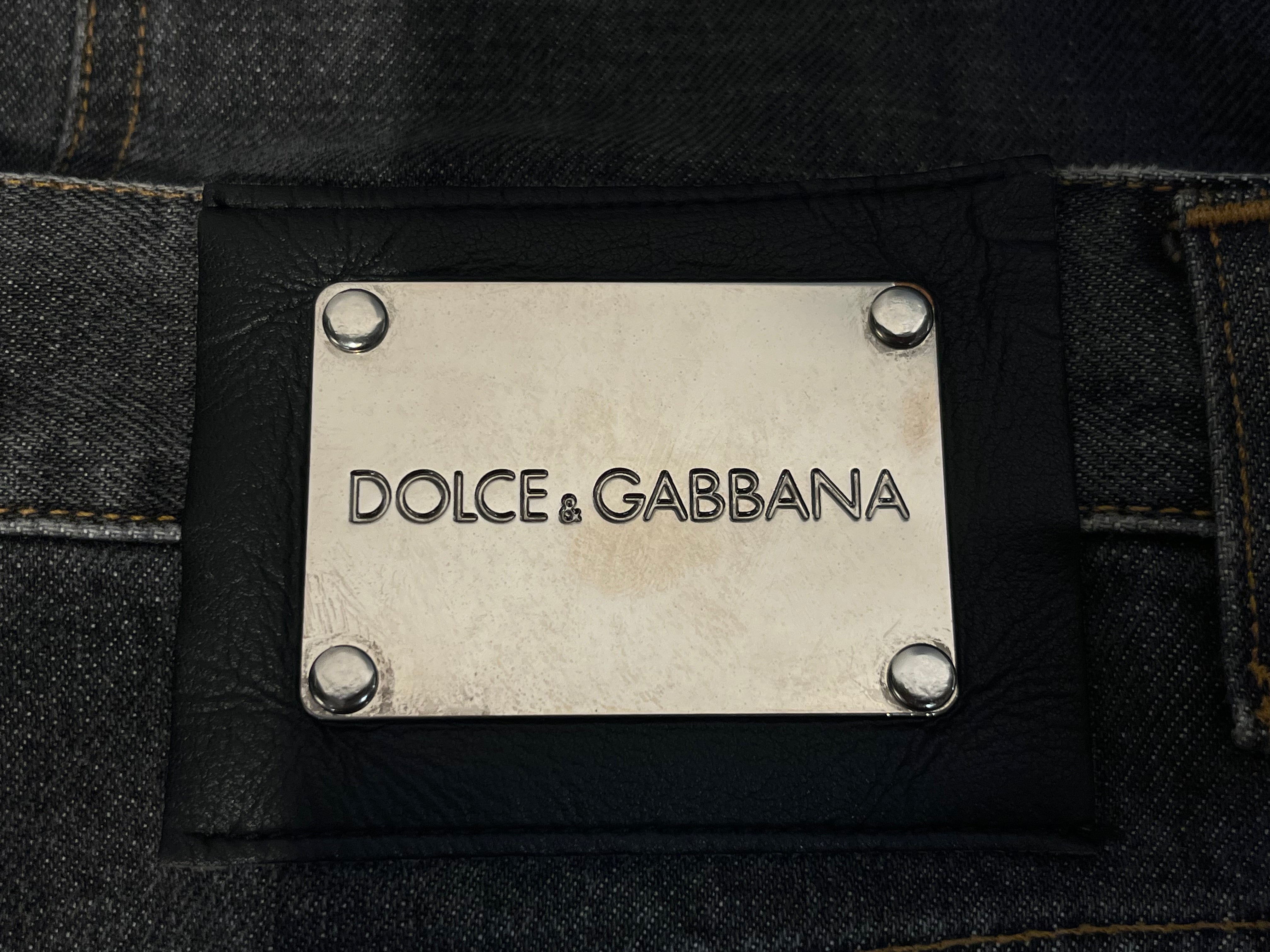 DOLCE&GABBANA/Bootcut Pants/38/Cotton/GRY/ view 3
