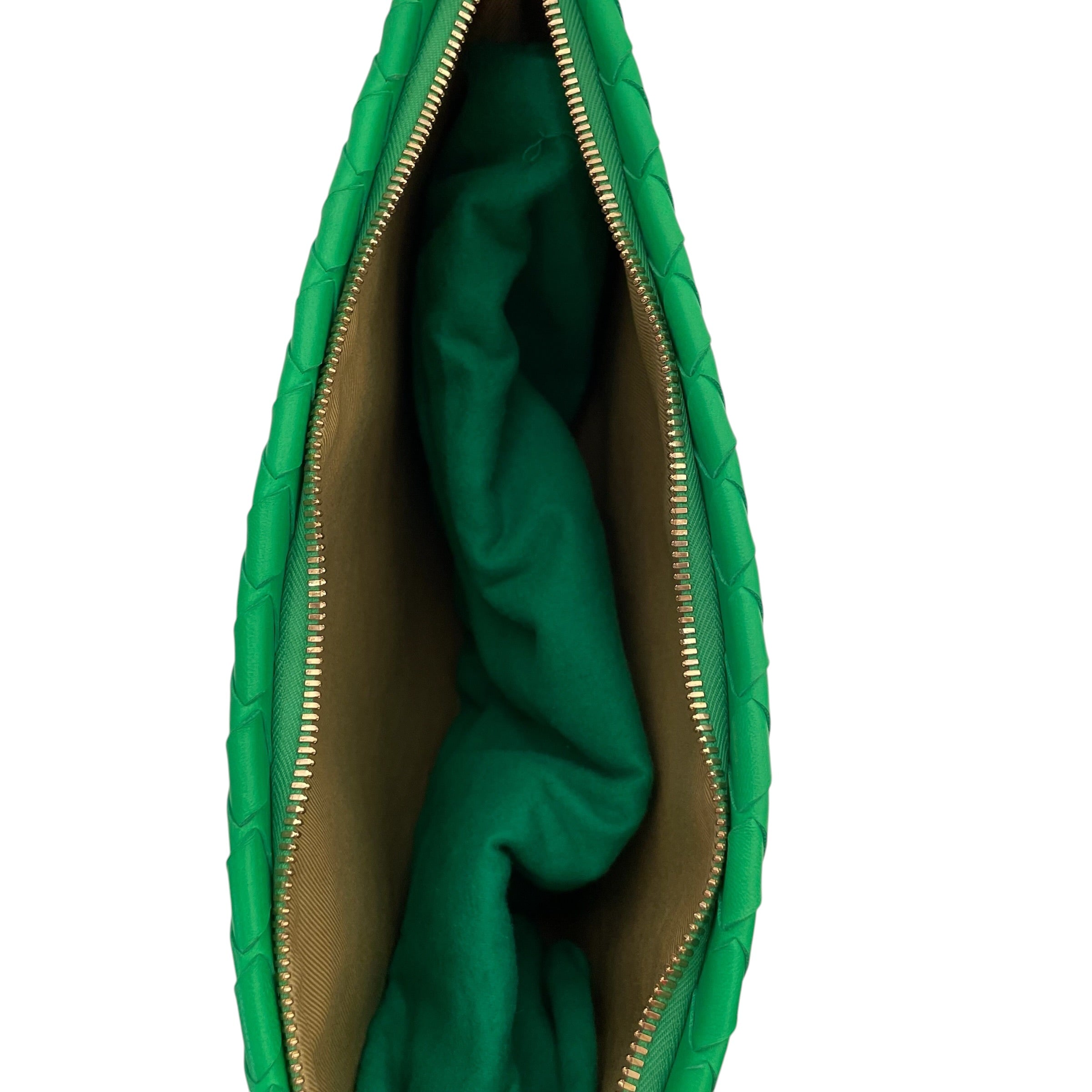 BOTTEGA VENETA/Clutch Bag/Leather/GRN/intrecciato clutch view 7