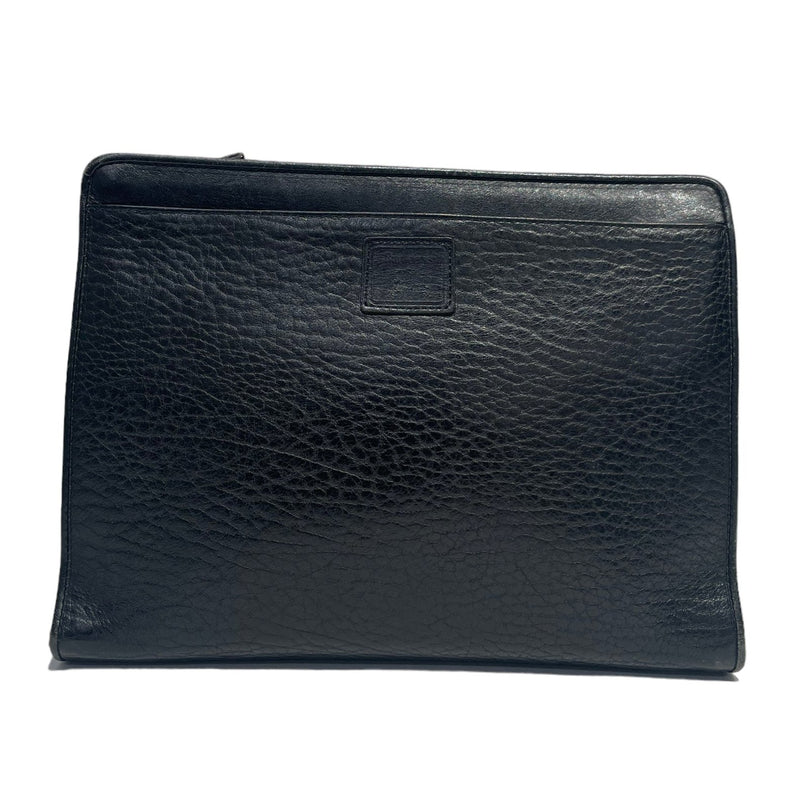 BURBERRYS/Clutch Bag/Leather/BLK/grain leather clutch