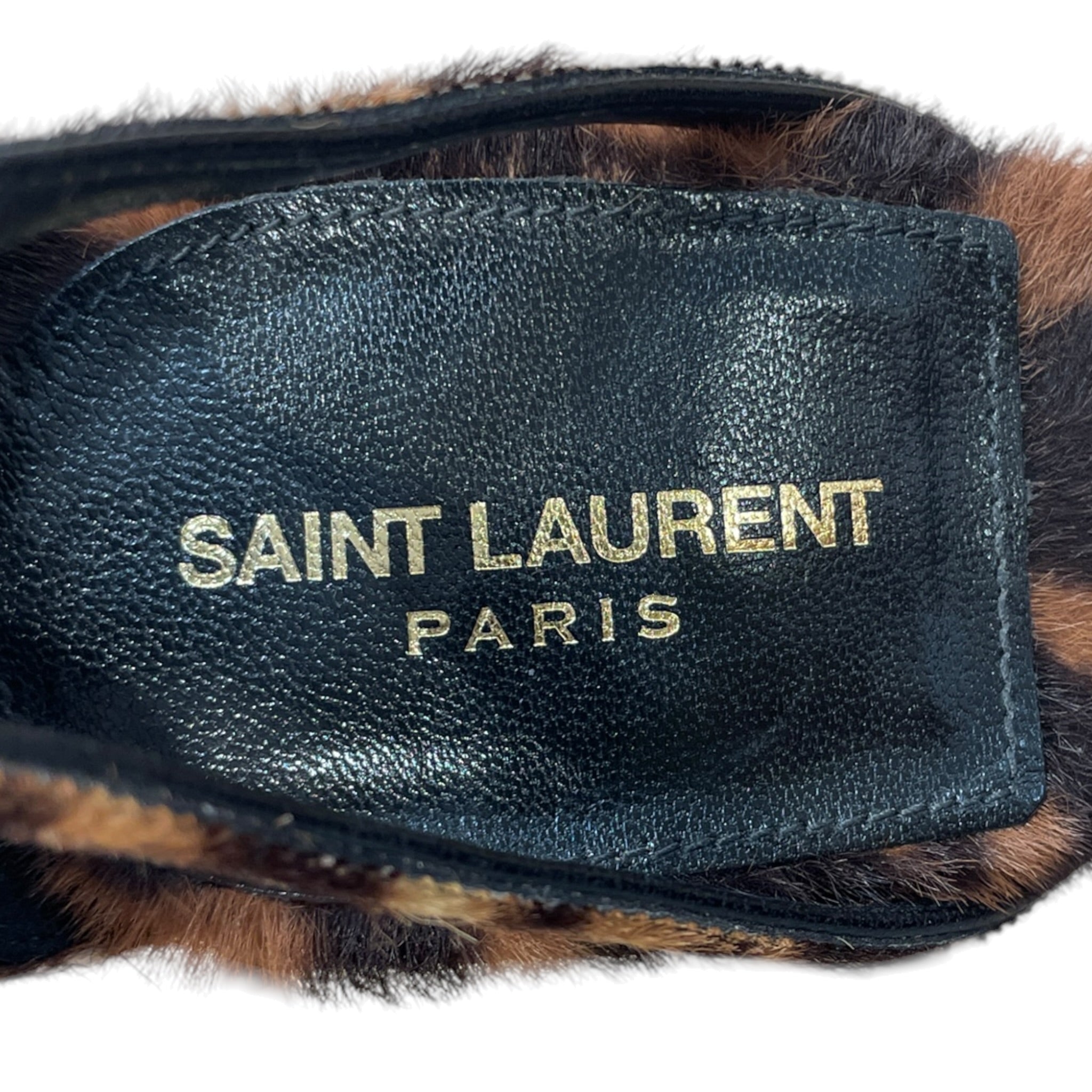SAINT LAURENT/Heels/EU 38/Animal Pattern/Suede/BRW/ view 4