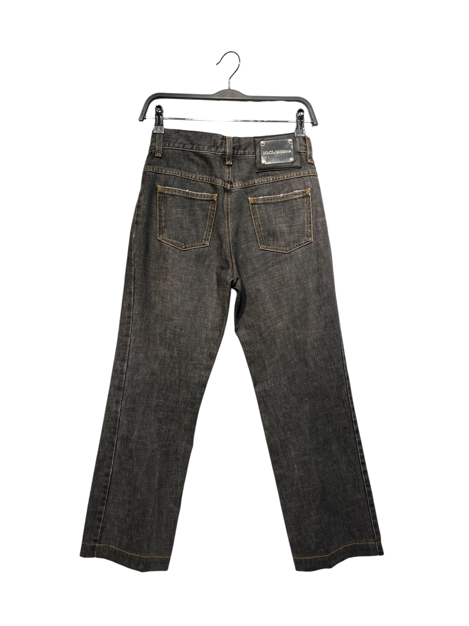 DOLCE&GABBANA/Bootcut Pants/38/Cotton/GRY/ view 2