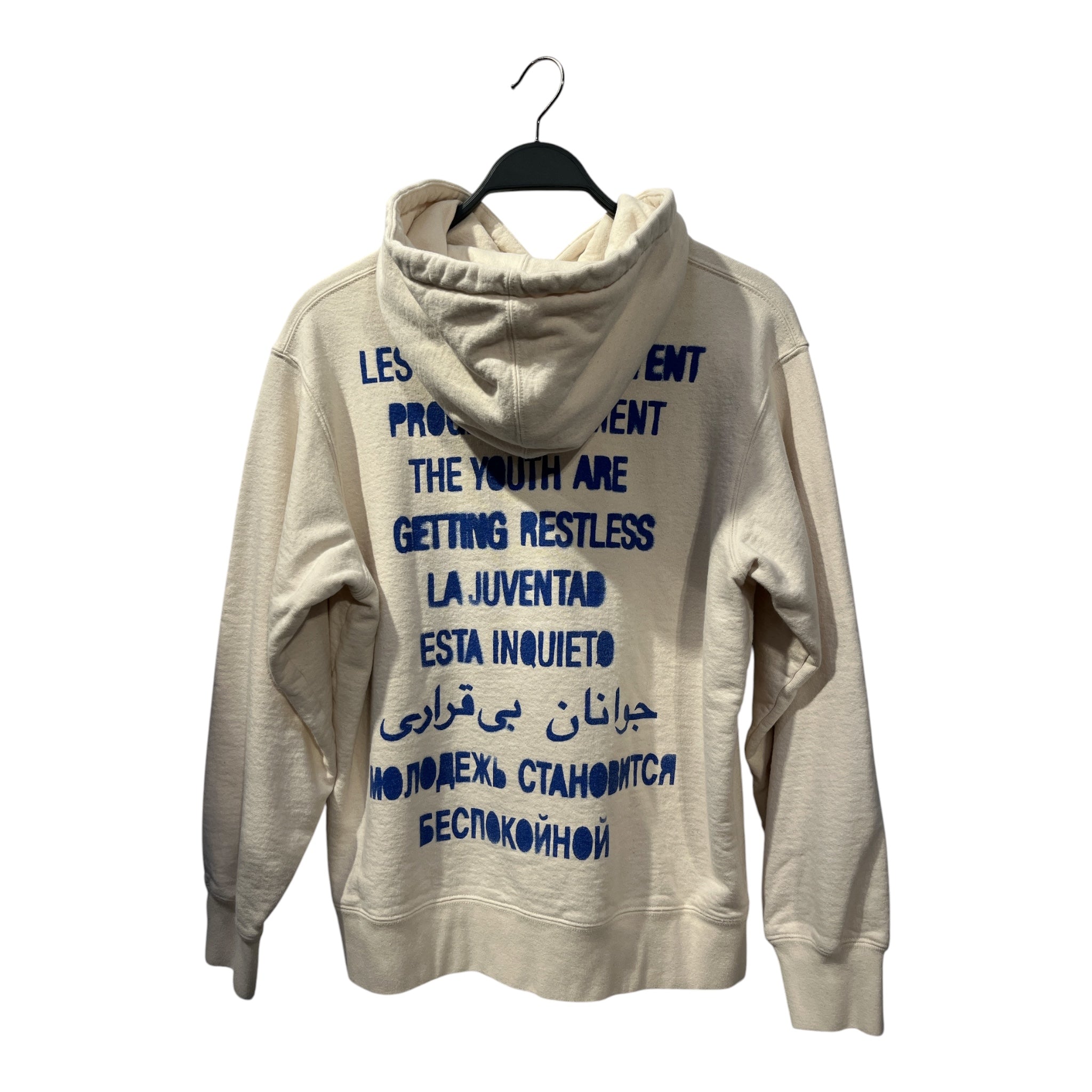 Supreme/Hoodie/S/Cotton/CRM/ view 2