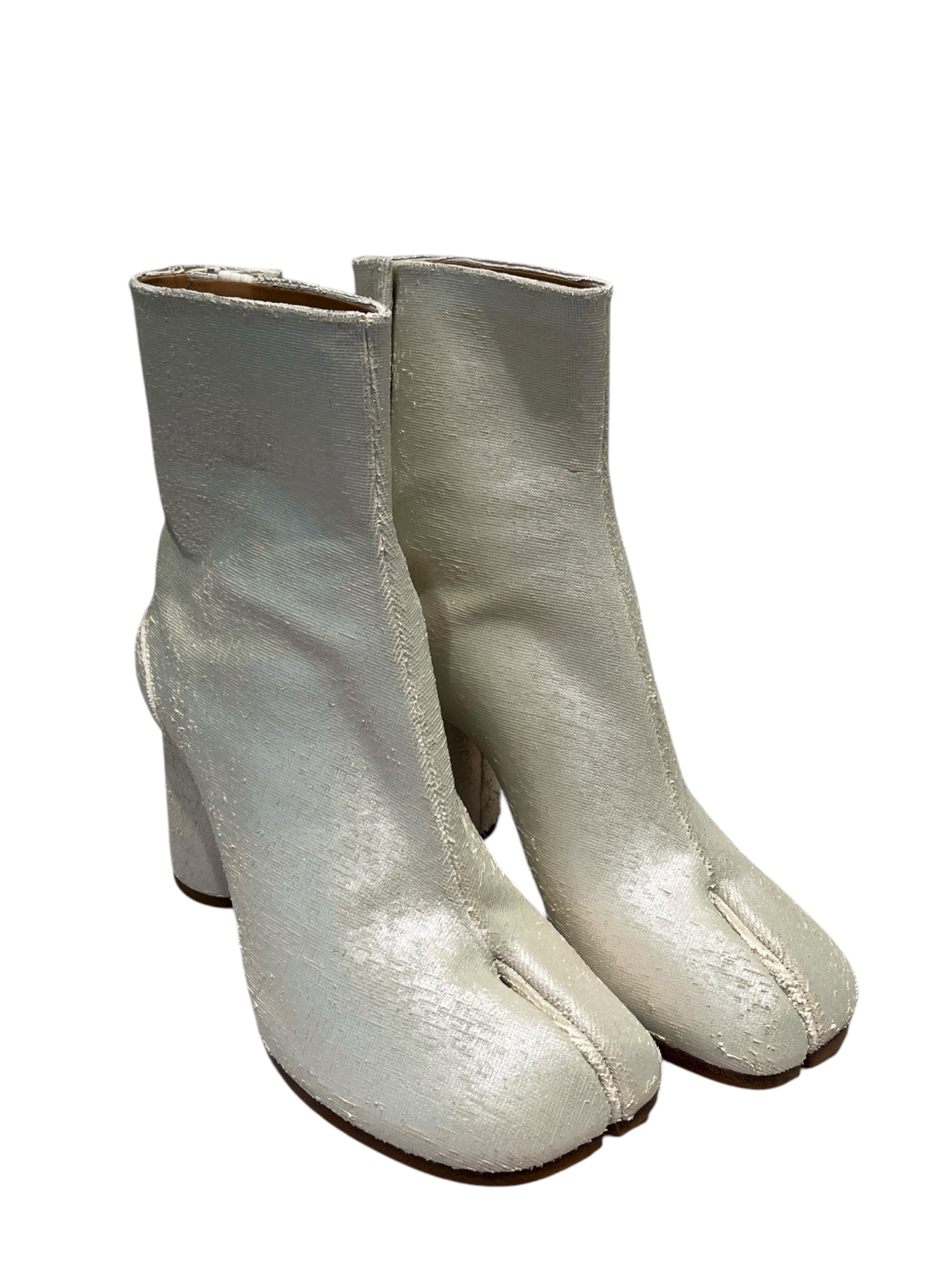 Maison Margiela/Boots/EU 38/WHT/TEXTURED TABI ANKLE BOOT view 1