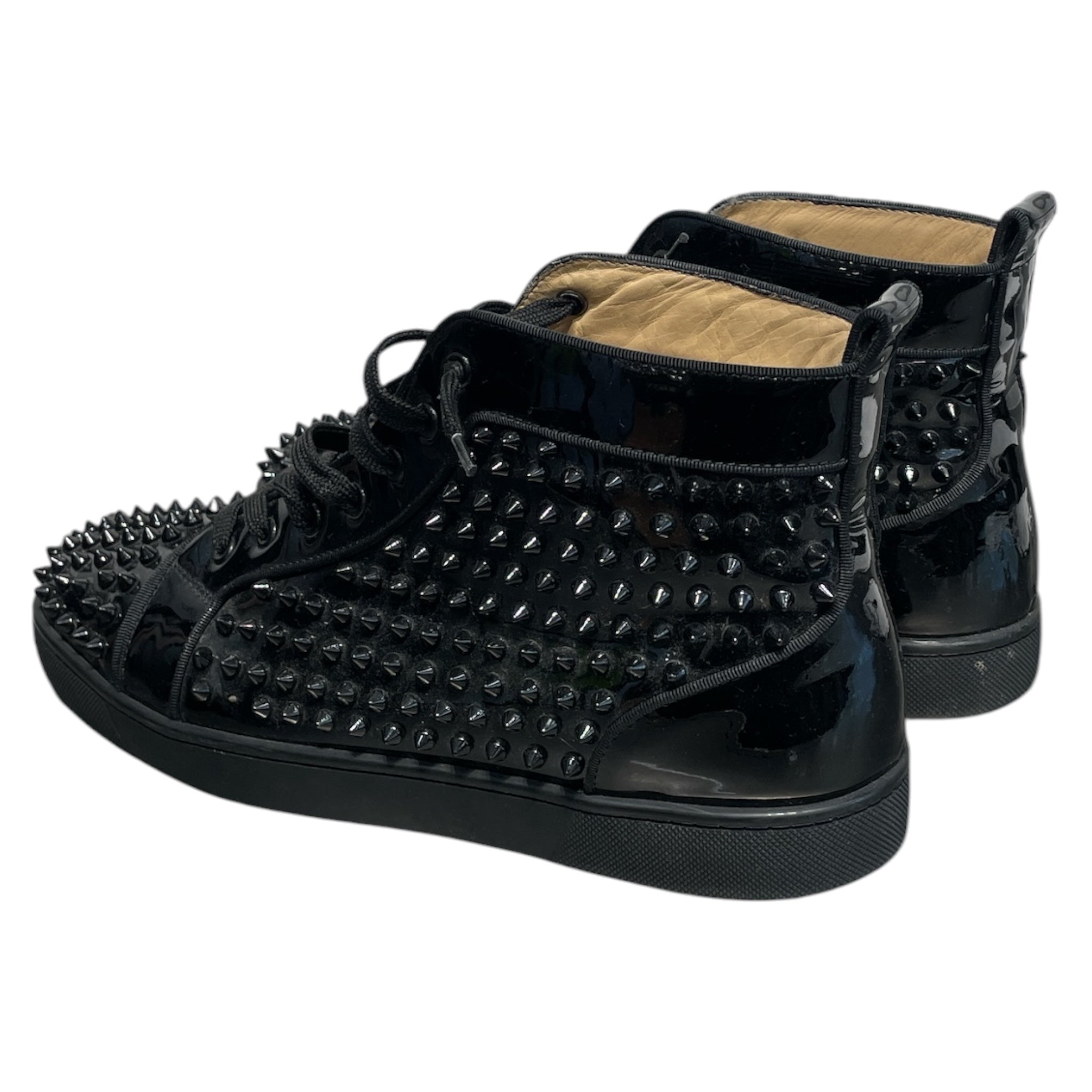 Christian Louboutin/Hi-Sneakers/EU 43.5/Leather/BLK/SPIKES view 2