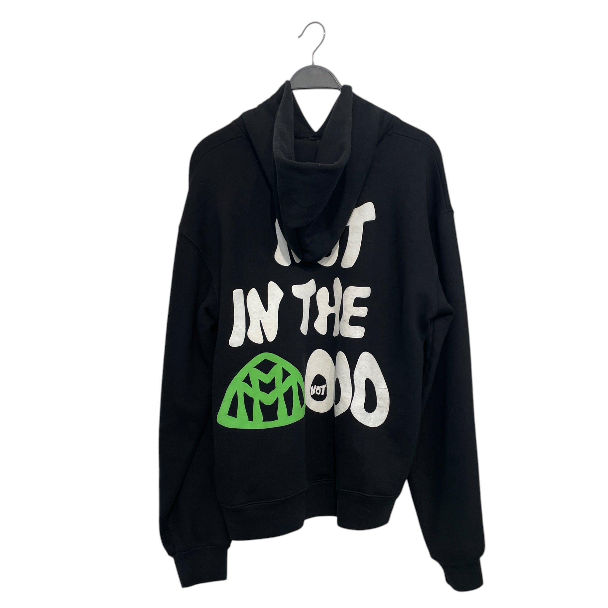 MOOD SWINGS/Hoodie/M/All Over Print/Cotton/BLK/mood swings lime face logo M view 2
