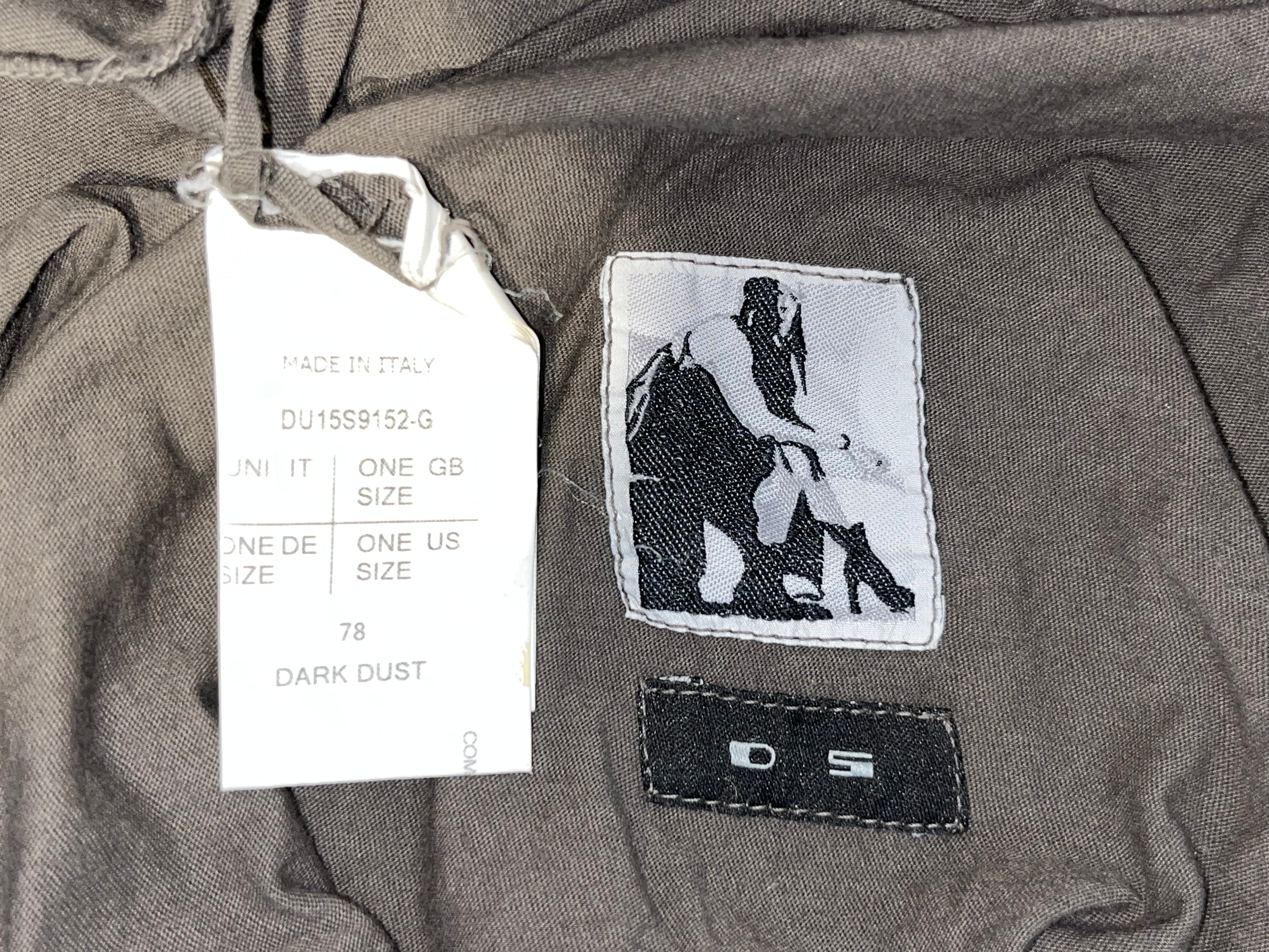 RICK OWENS DRKSHDW/Tank Top/Cotton/GRY/dark dust view 4