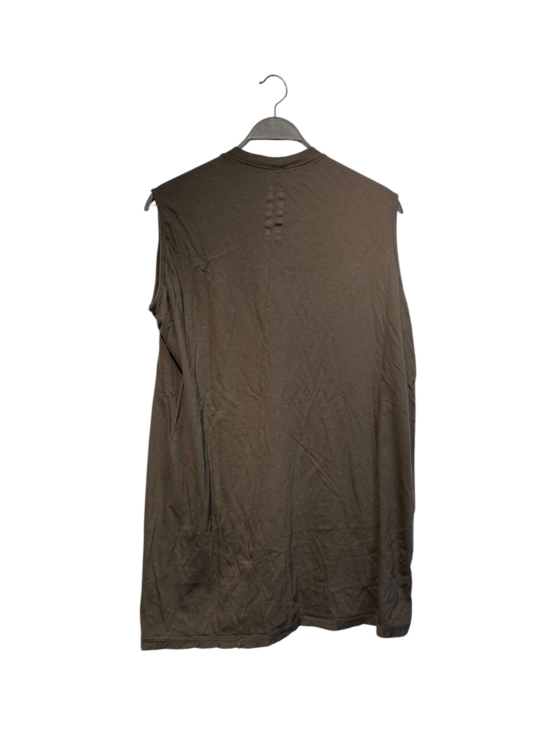 RICK OWENS DRKSHDW/Tank Top/Cotton/GRY/dark dust view 2