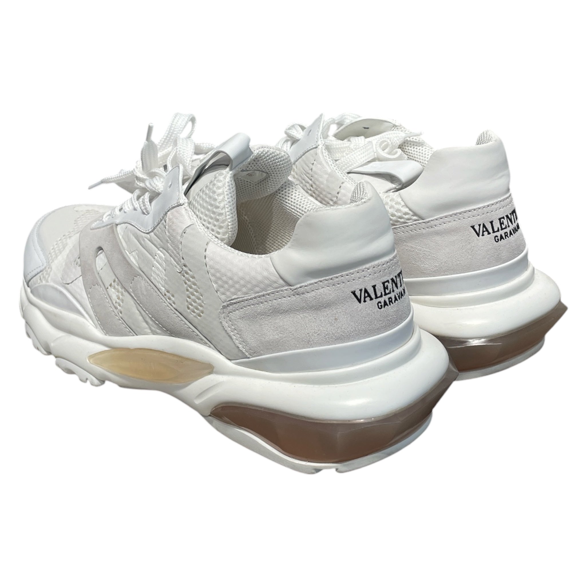 VALENTINO GARAVANI/Low-Sneakers/EU 46/Suede/WHT/bounce view 2