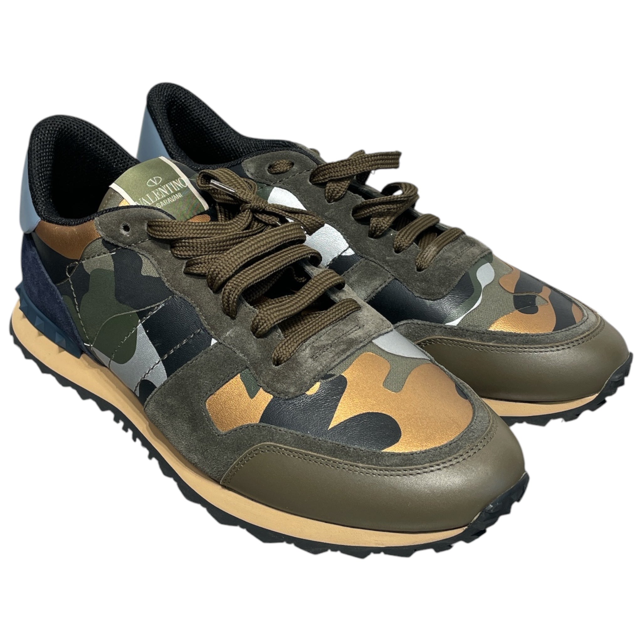 VALENTINO/Low-Sneakers/EU 46/Camouflage/Cotton/GRN/ view 1