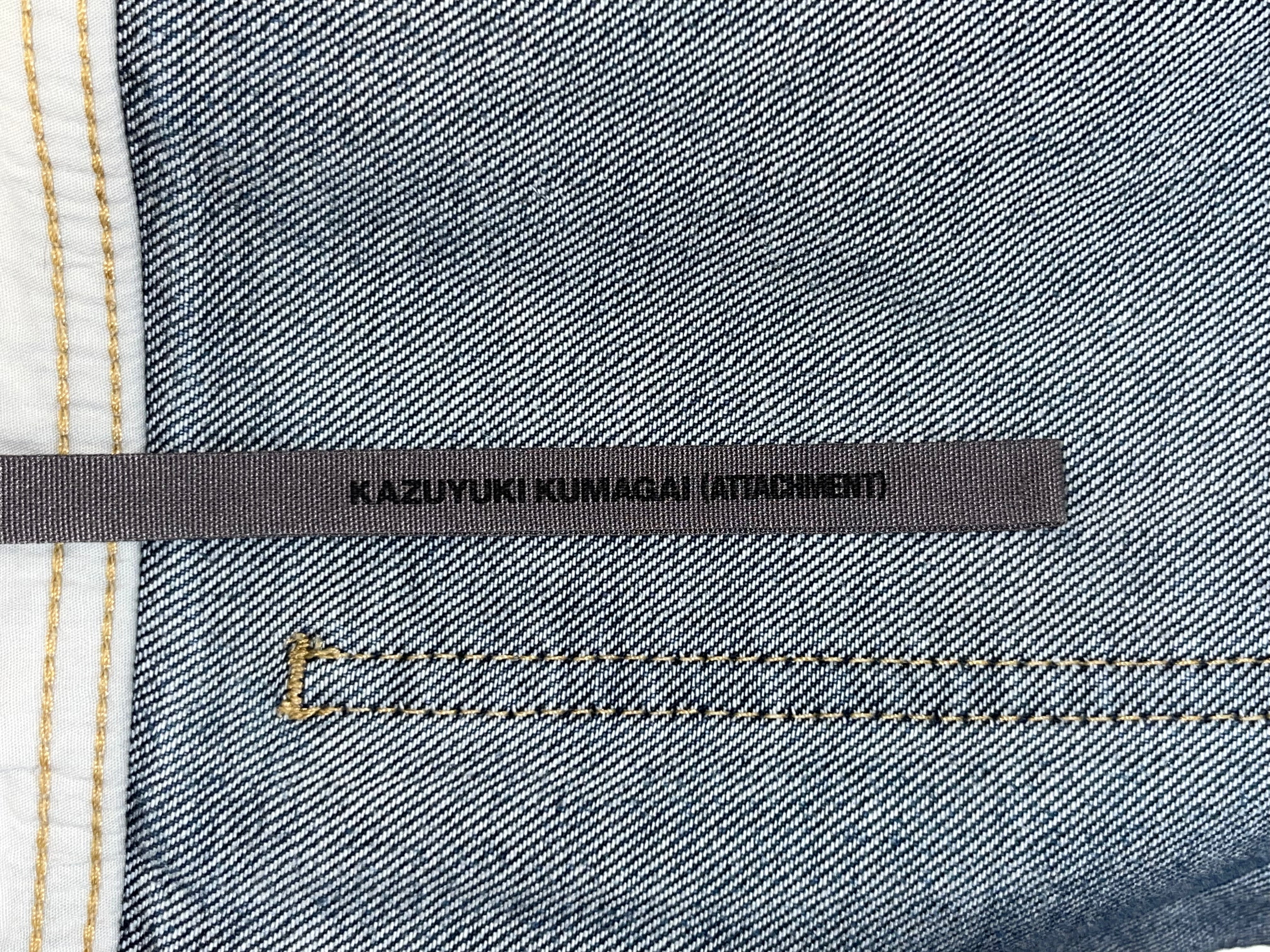 KAZUYUKI KUMAGAI ATTACHMENT/Straight Pants/26/Denim/BLU/ view 3