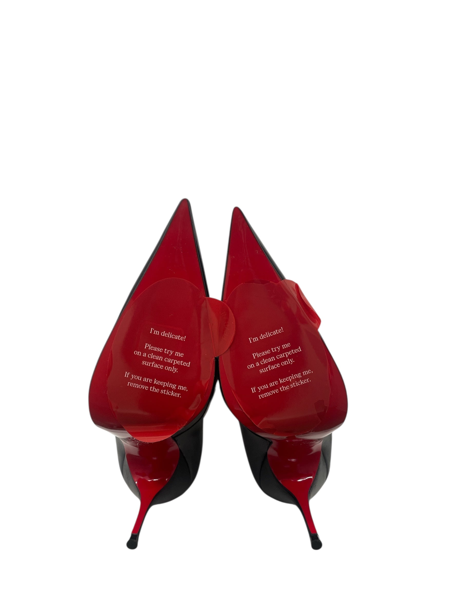 Christian Louboutin/Maison Margiela/Long Boots/EU 37/Leather/BLK/Knee-high/XXRISMARTEEN 100MM STILETTO view 3