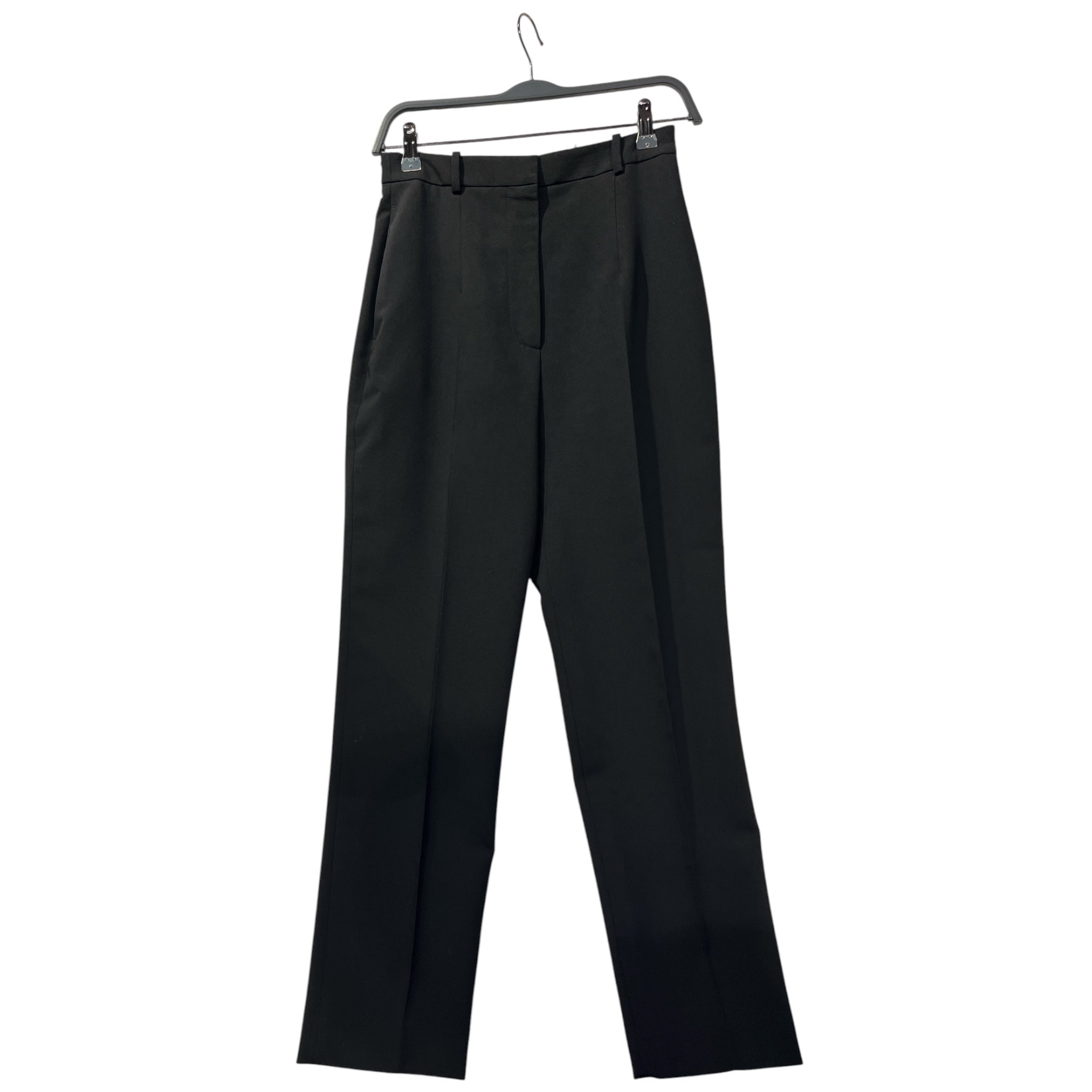 Alexander McQueen/Bottoms/40/Cotton/BLK/pleaded dress pants view 1