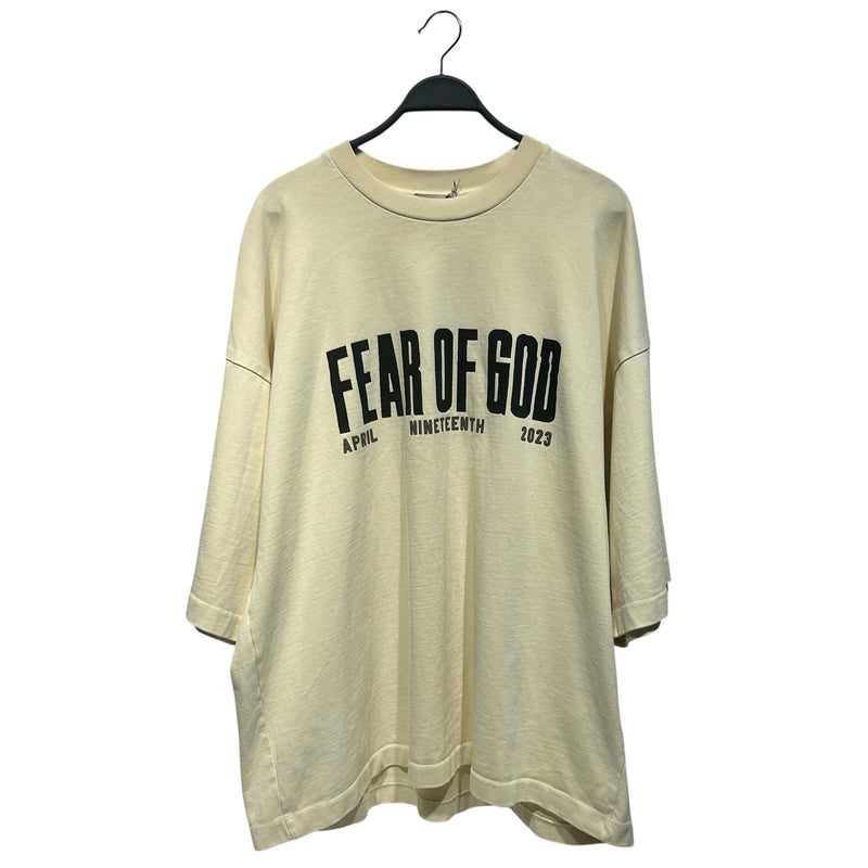 FEAR OF GOD/RRR123 RIVINGTON roi Rebis/T-Shirt/3/Cotton/CRM/April Nineteenth