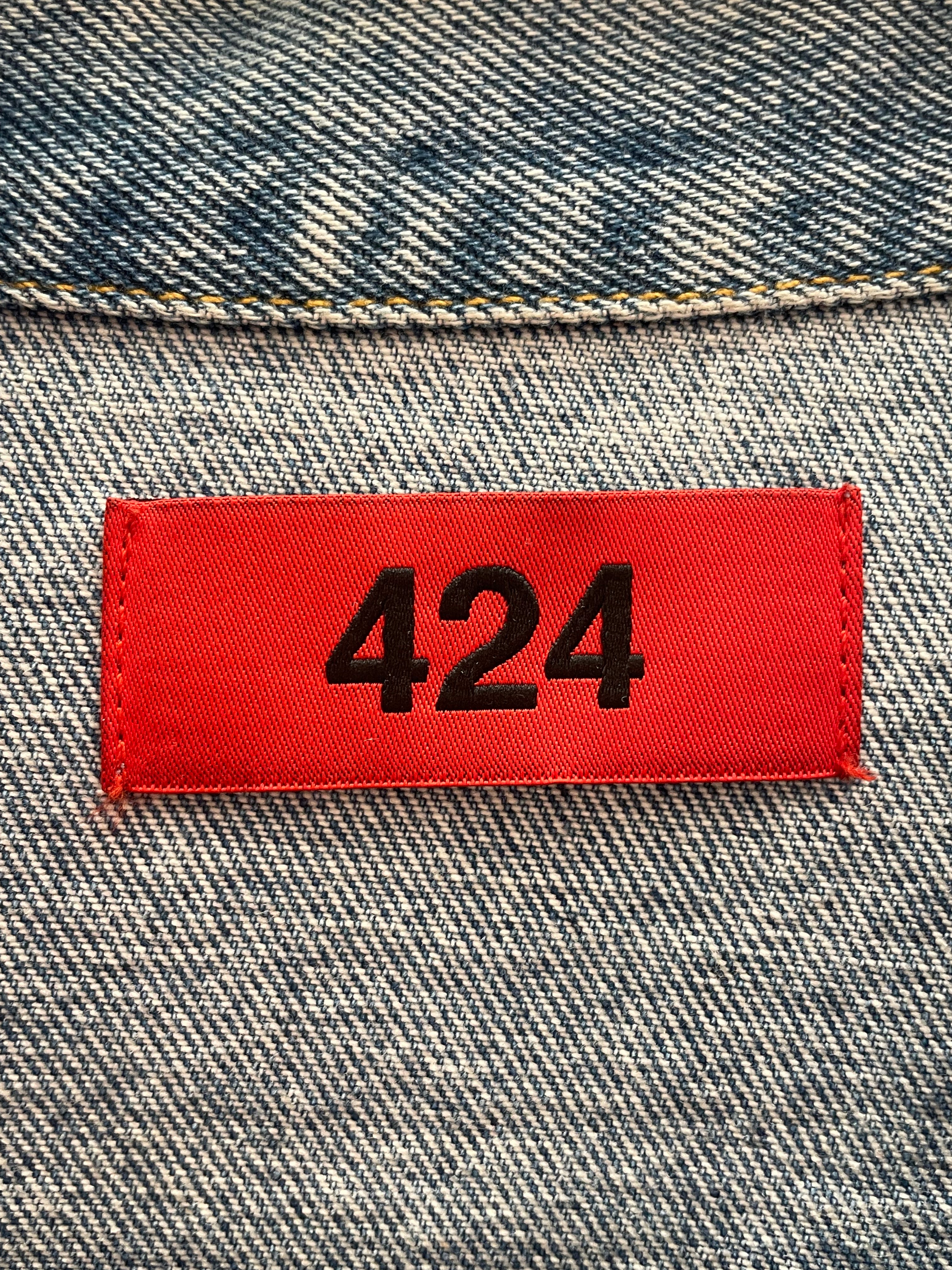 424(FourTwoFour)/Denim Jkt/L/Denim/BLU/3244HJ03L1 view 3