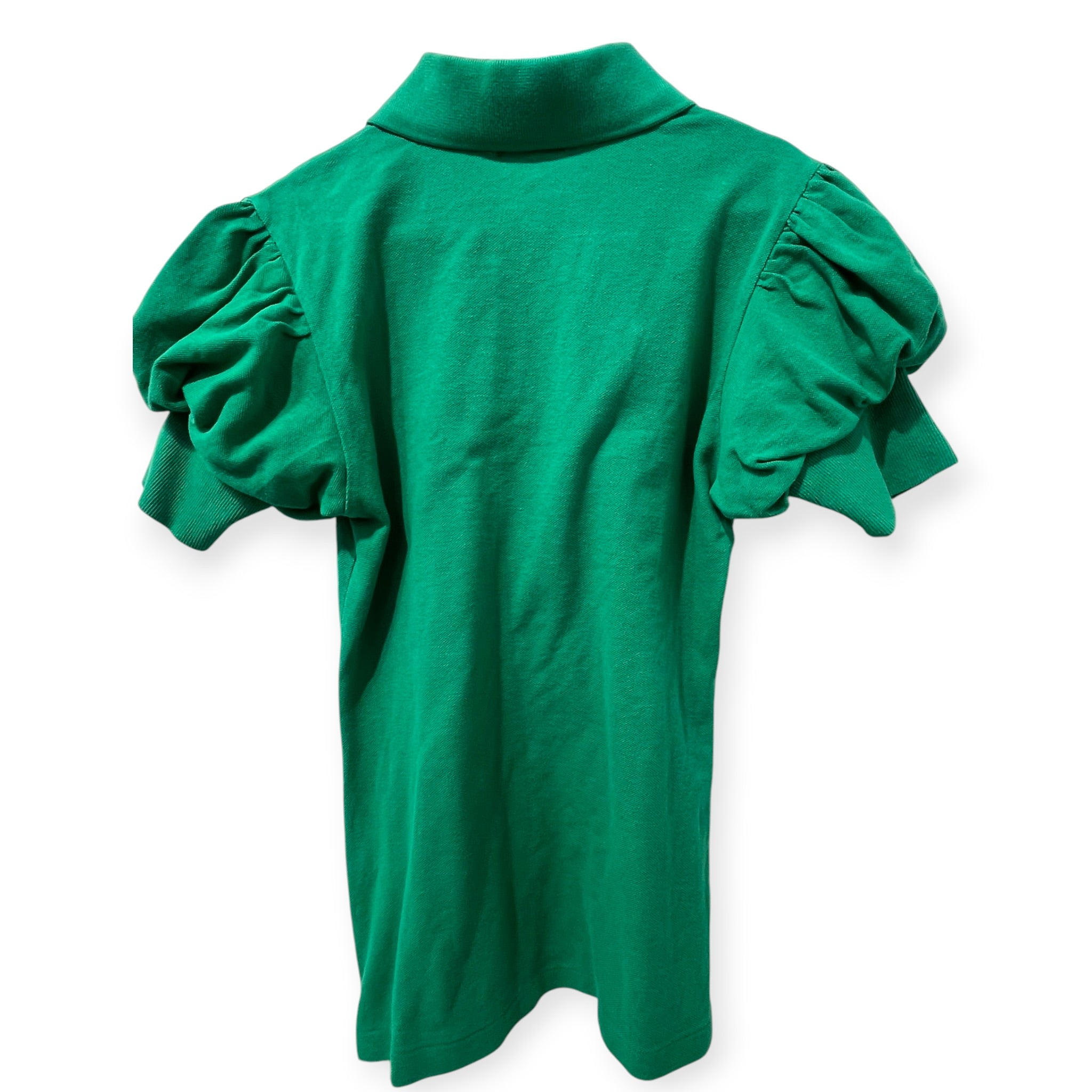 I.S. ISSEY MIYAKE SPORT/Polo Shirt/Cotton/GRN/PUFFY SLEEVE POLO SHIRT view 3