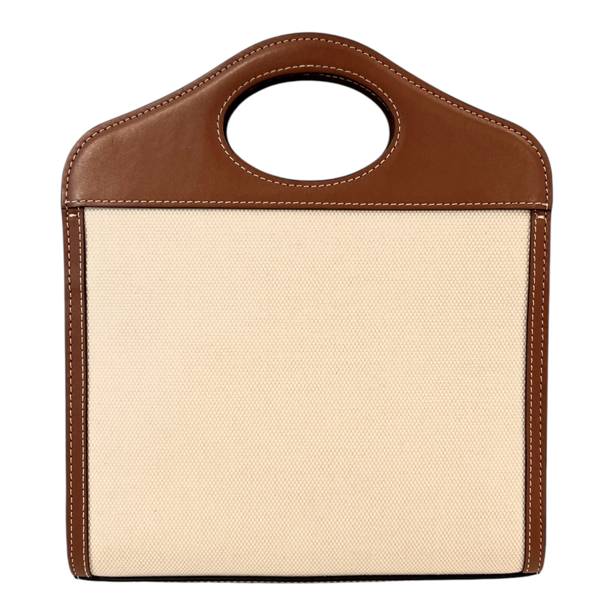 BURBERRY/Hand Bag/OS/Graphic/Leather/CRM/FLAP MINI BAG view 2