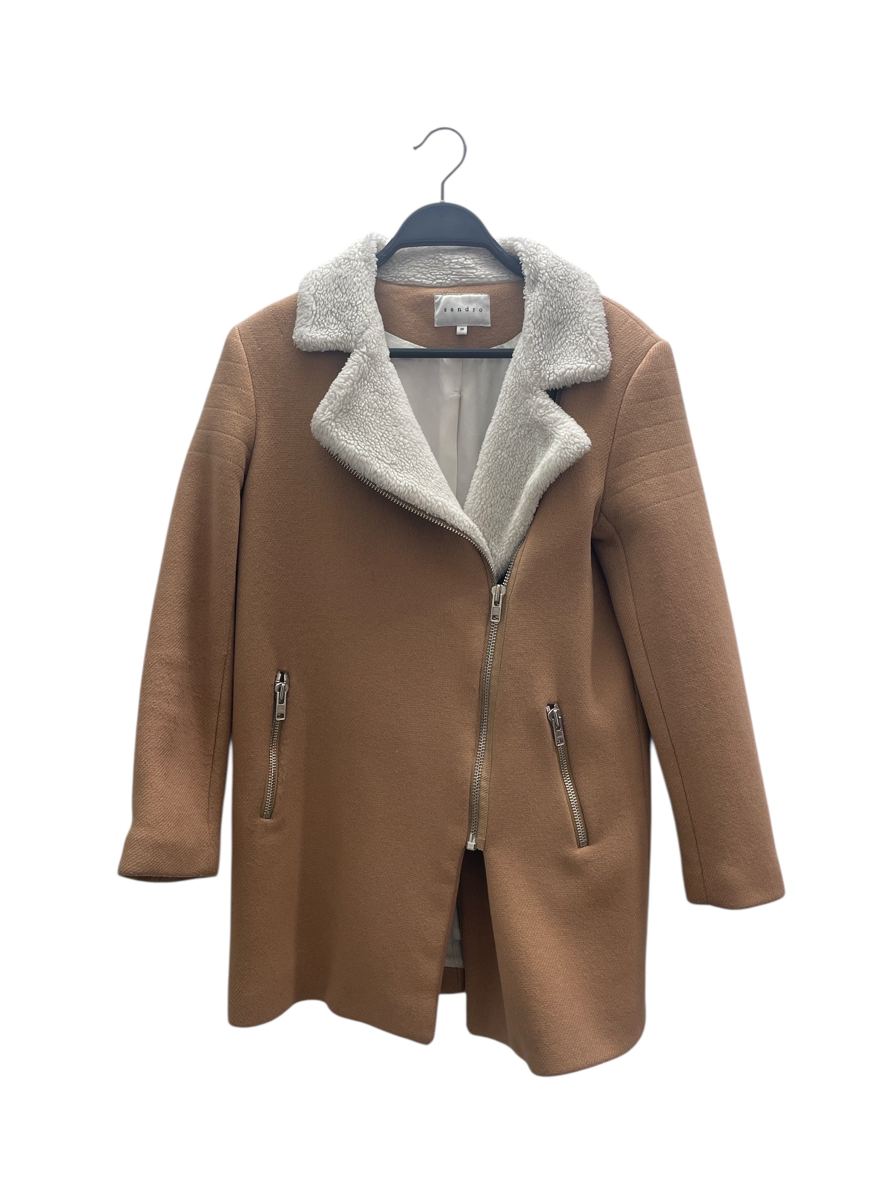 sandro/Jacket/36/Wool/BEG/m8675h view 1