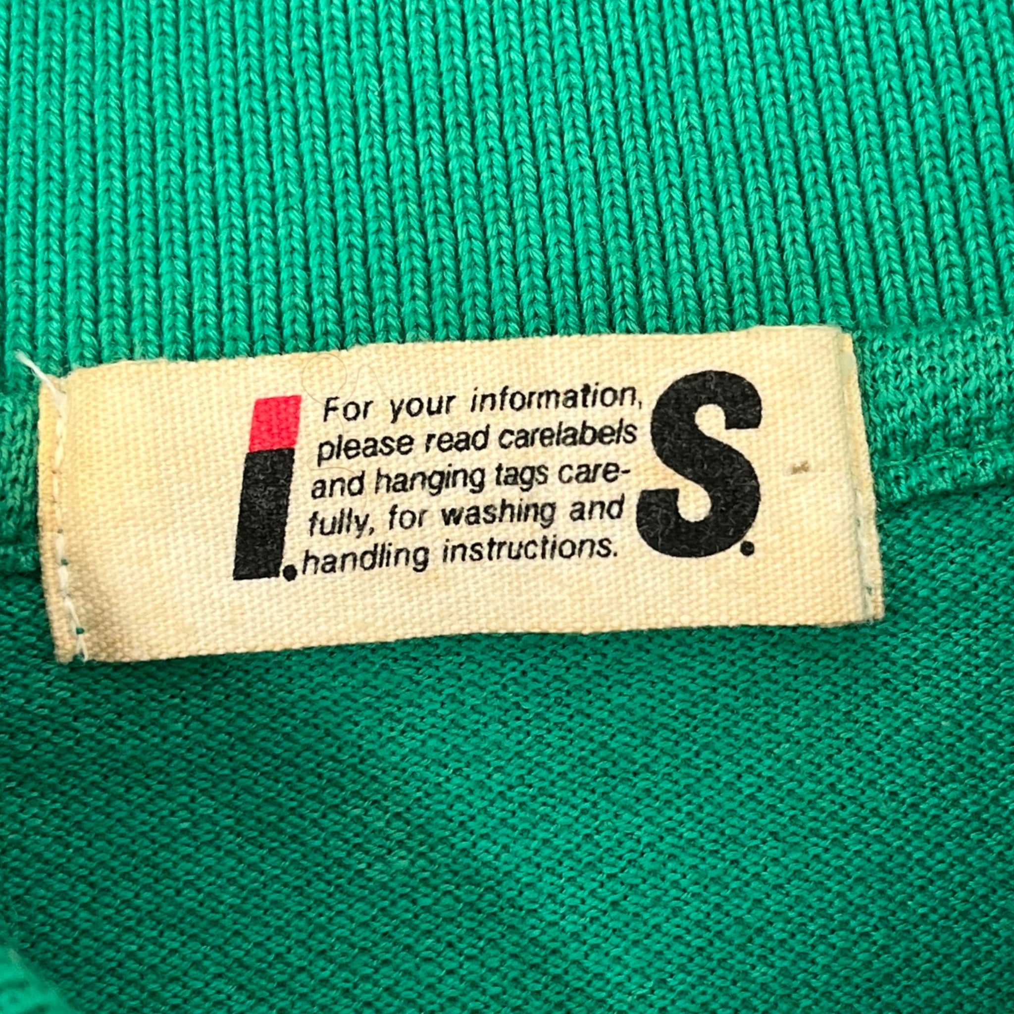 I.S. ISSEY MIYAKE SPORT/Polo Shirt/Cotton/GRN/PUFFY SLEEVE POLO SHIRT view 4