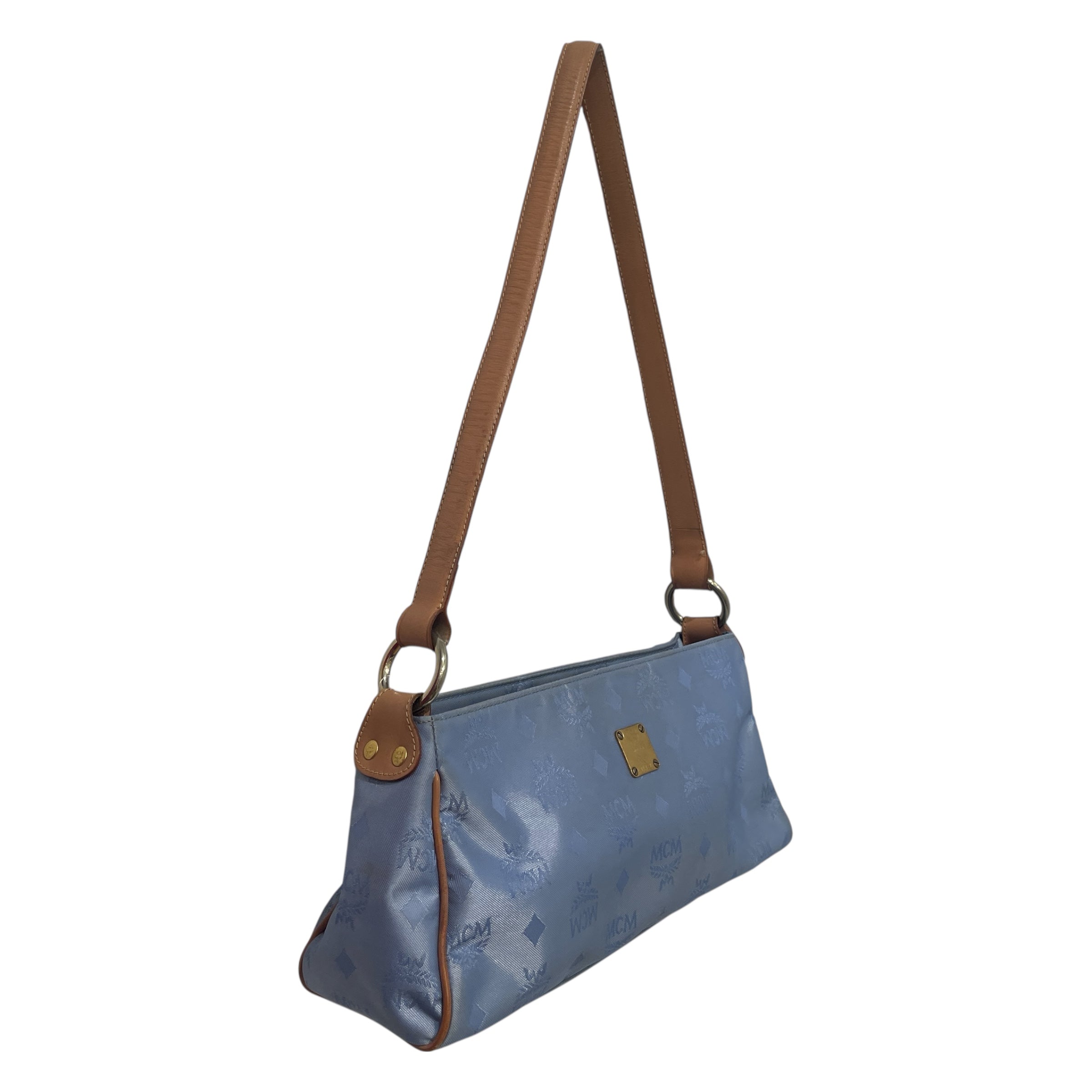 MCM/Bag/Monogram/Nylon/BLU/MCM handbag view 3