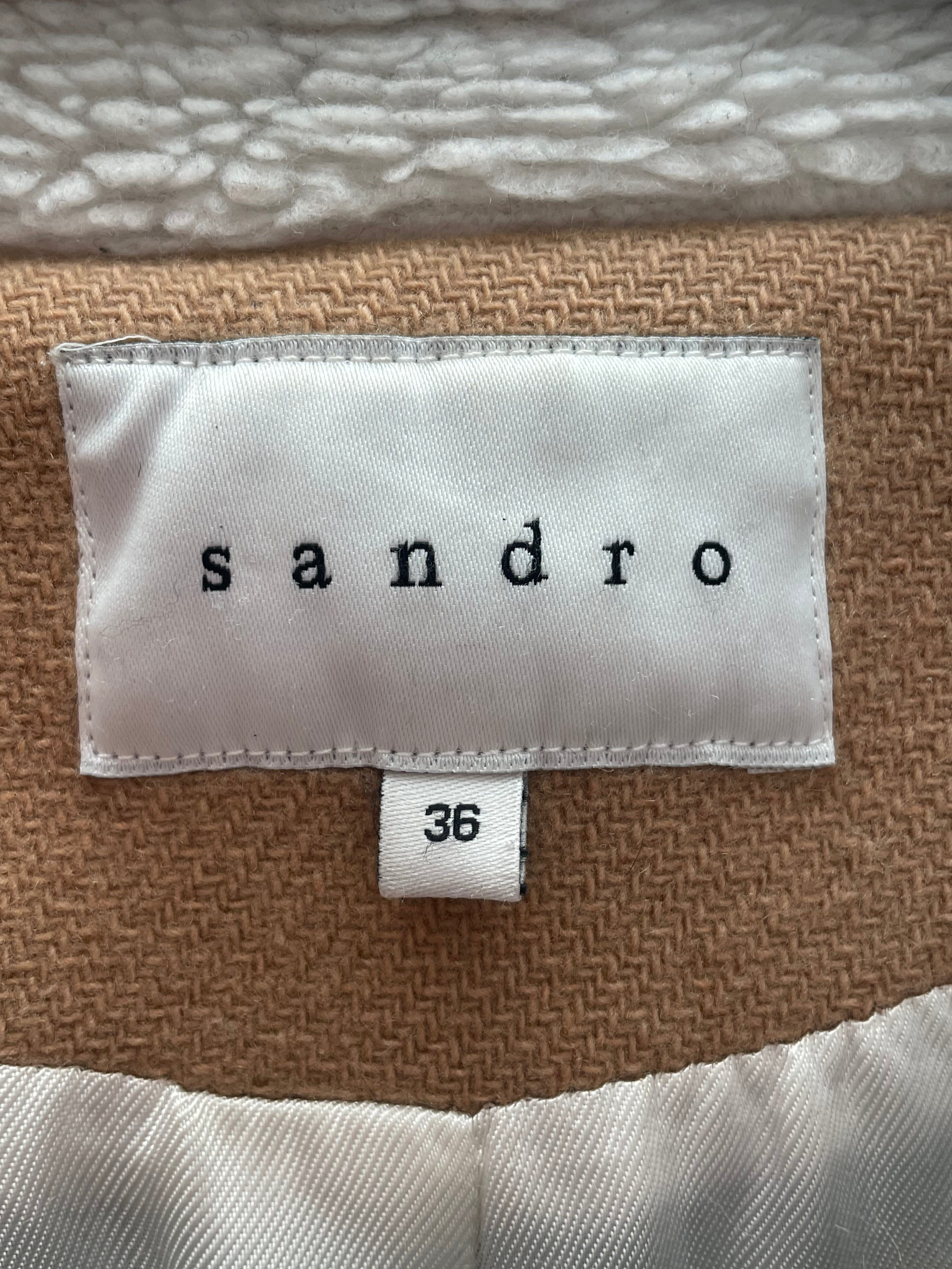 sandro/Jacket/36/Wool/BEG/m8675h view 3