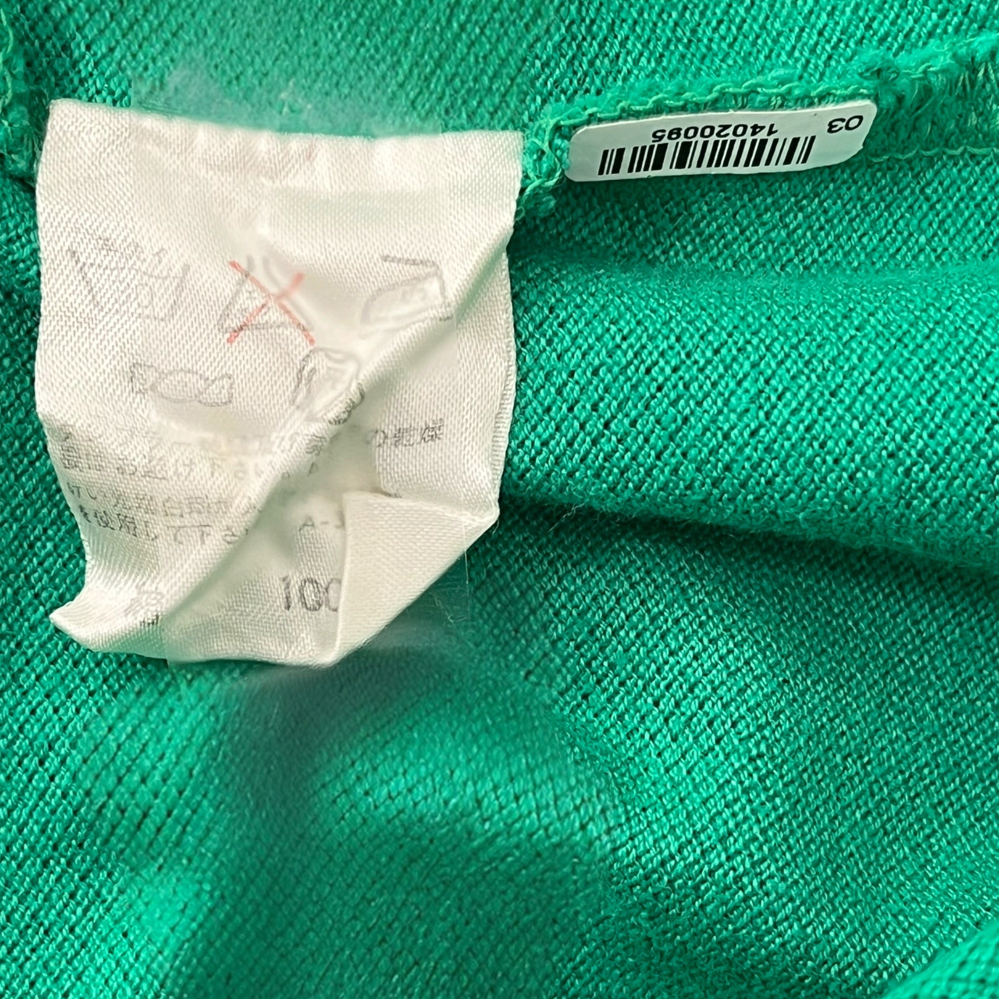 I.S. ISSEY MIYAKE SPORT/Polo Shirt/Cotton/GRN/PUFFY SLEEVE POLO SHIRT view 5