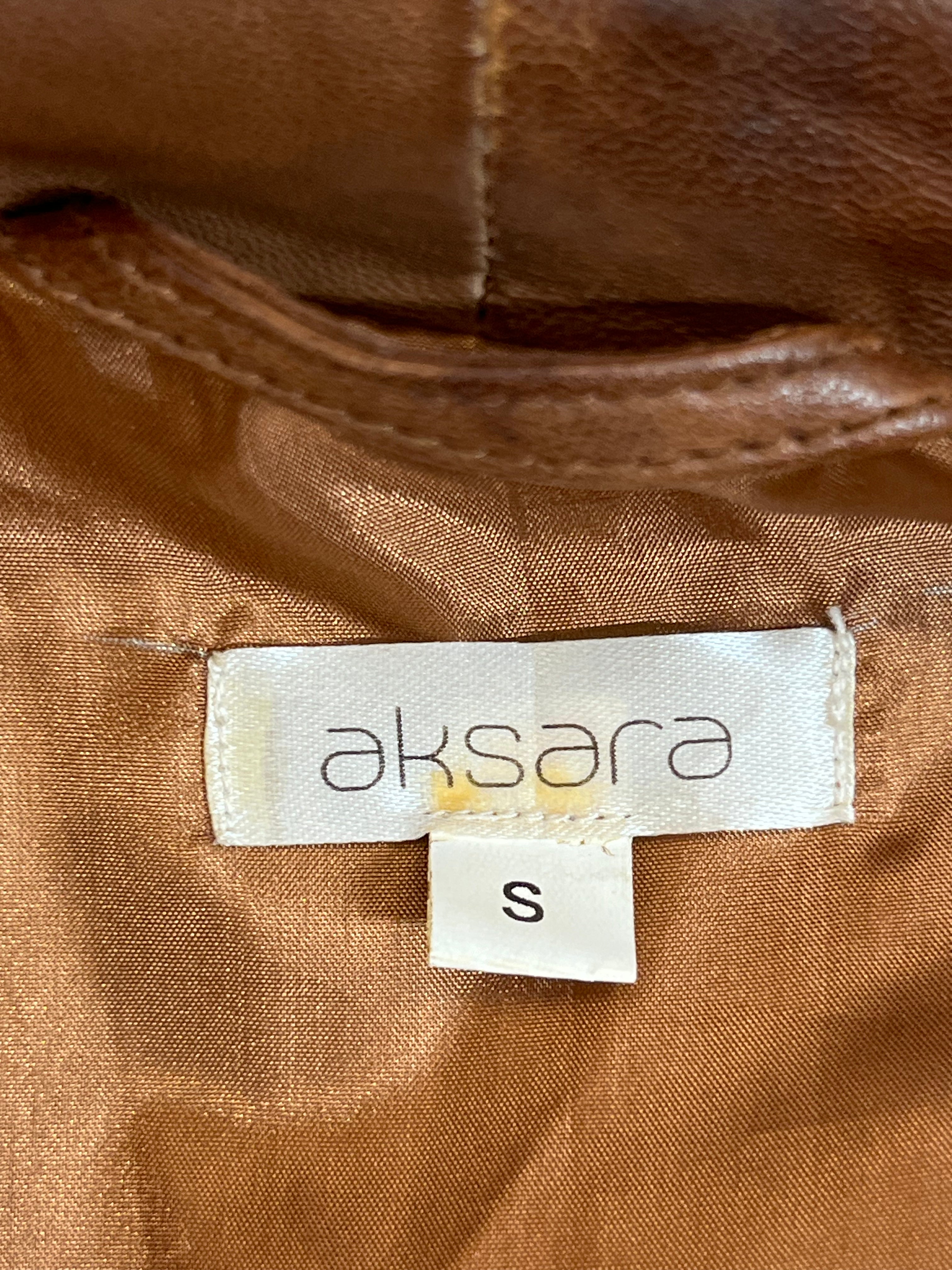 AKSARA/Leather Jkt/S/Leather/BRW/PONY HAIR PANEL view 4