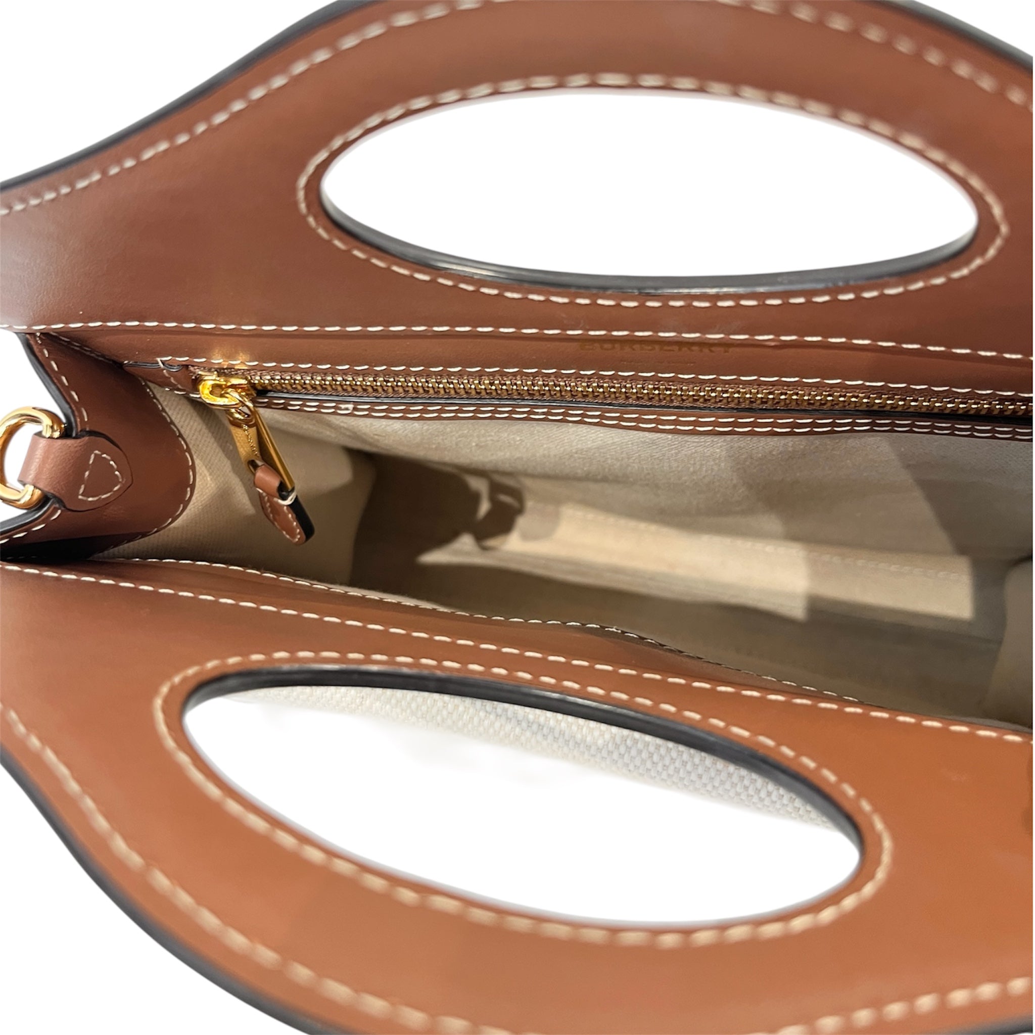 BURBERRY/Hand Bag/OS/Graphic/Leather/CRM/FLAP MINI BAG view 4
