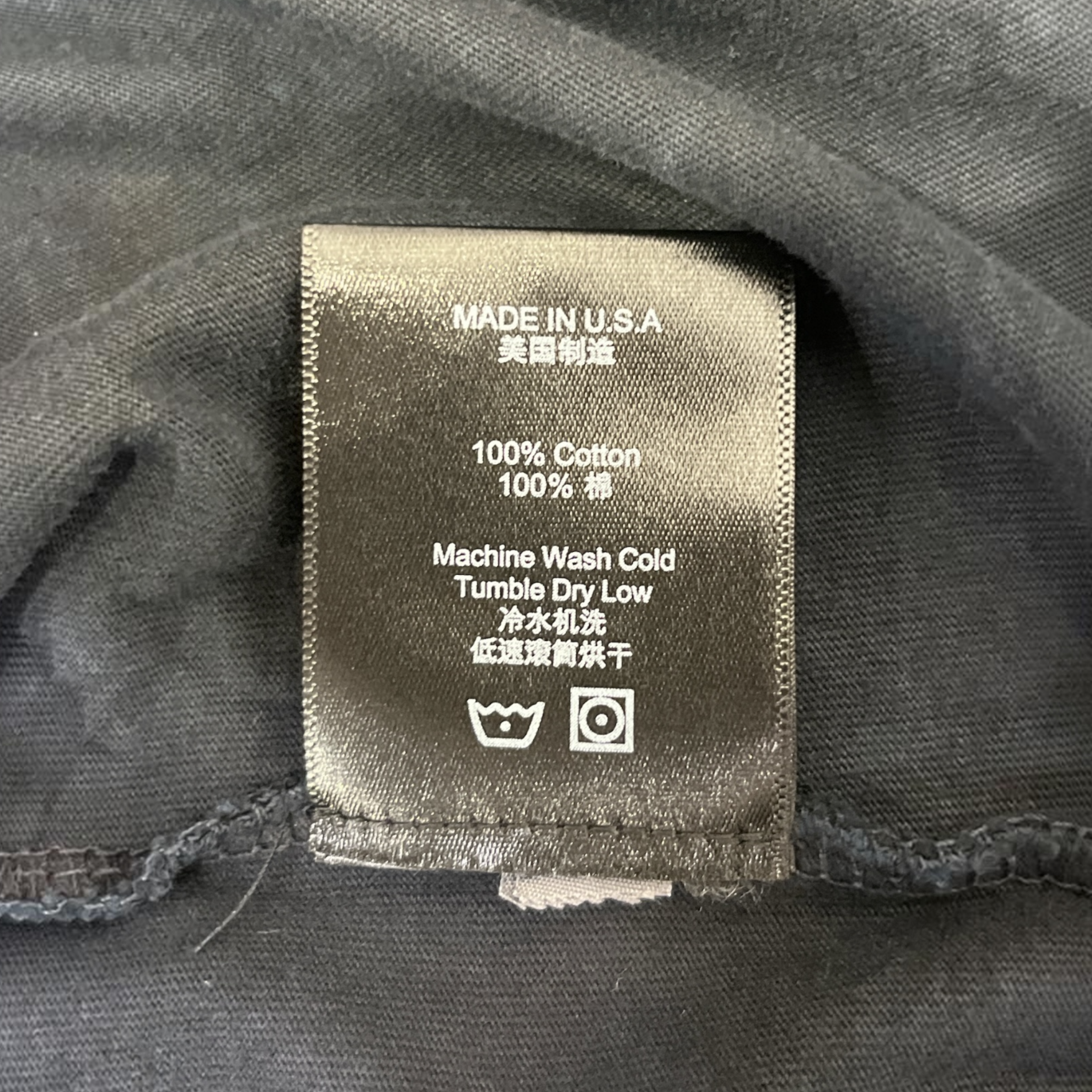 RHUDE/T-Shirt/S/Cotton/NVY/marbled view 3