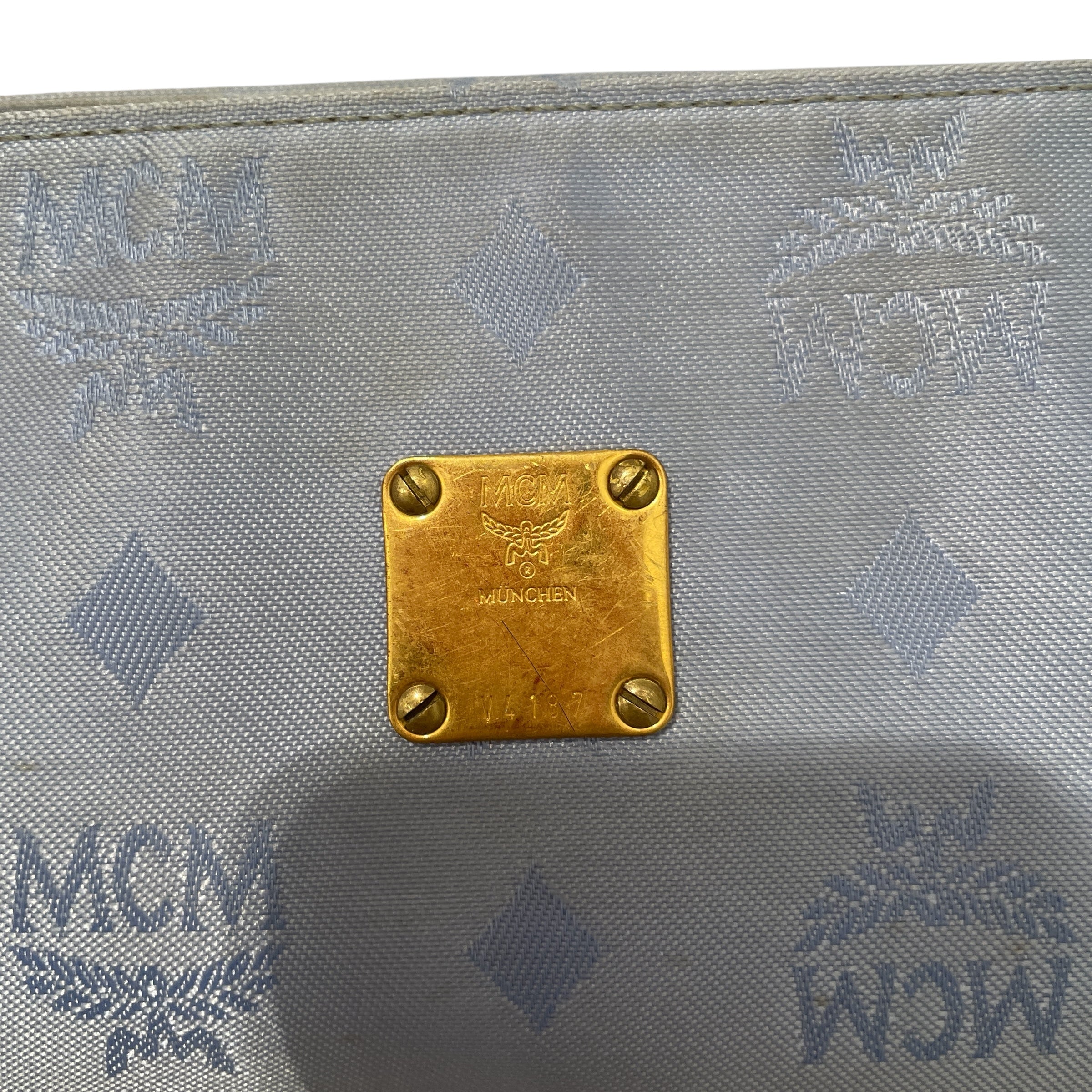 MCM/Bag/Monogram/Nylon/BLU/MCM handbag view 4