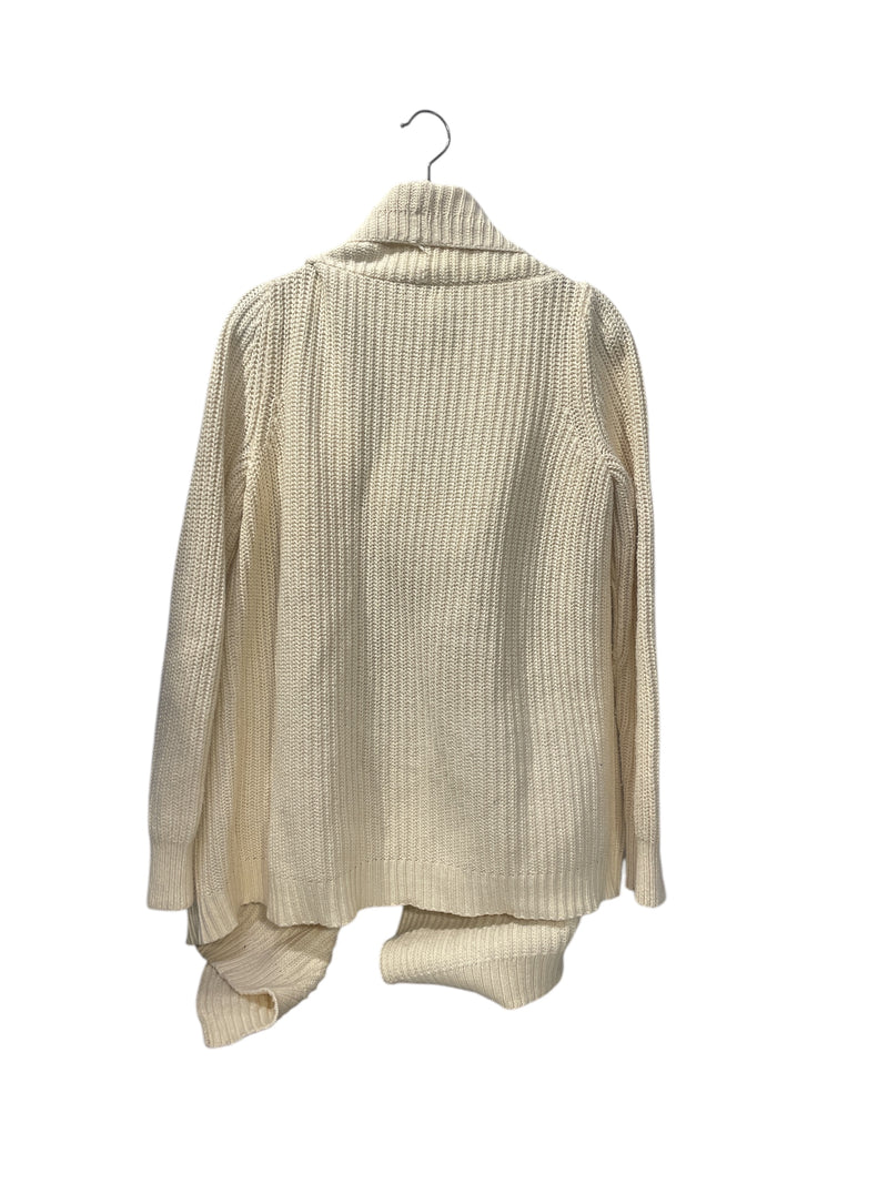 POLO RALPH LAUREN/Heavy Sweater/XS/Cotton/CRM/Buckle Drapped Knit