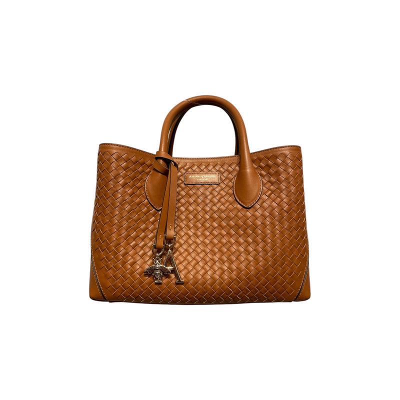 Aspinal of London/Tote Bag/Leather/CML/Woven Tote With Charm