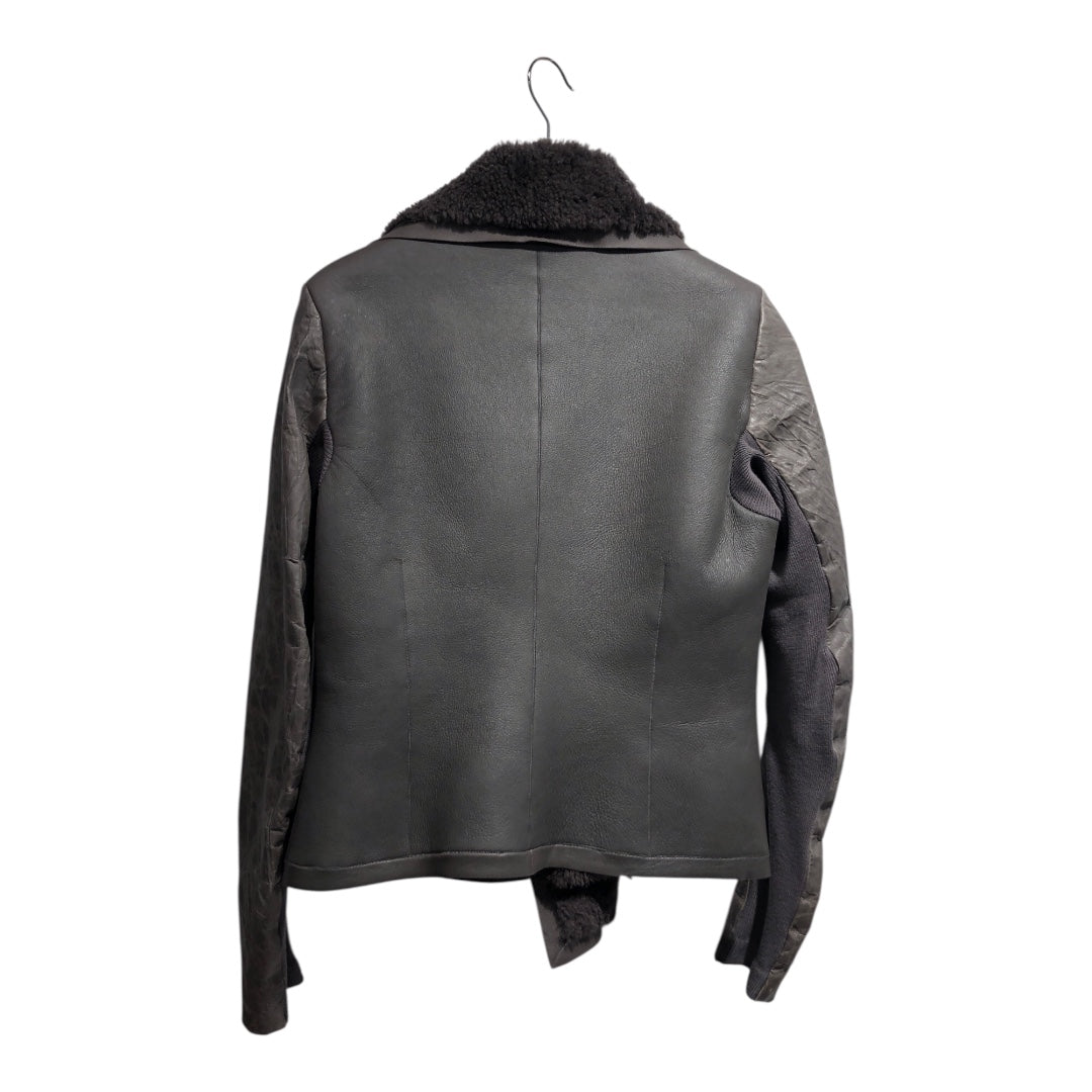 Rick Owens/Riders Jkt (S)/12/Leather/GRY/ view 2