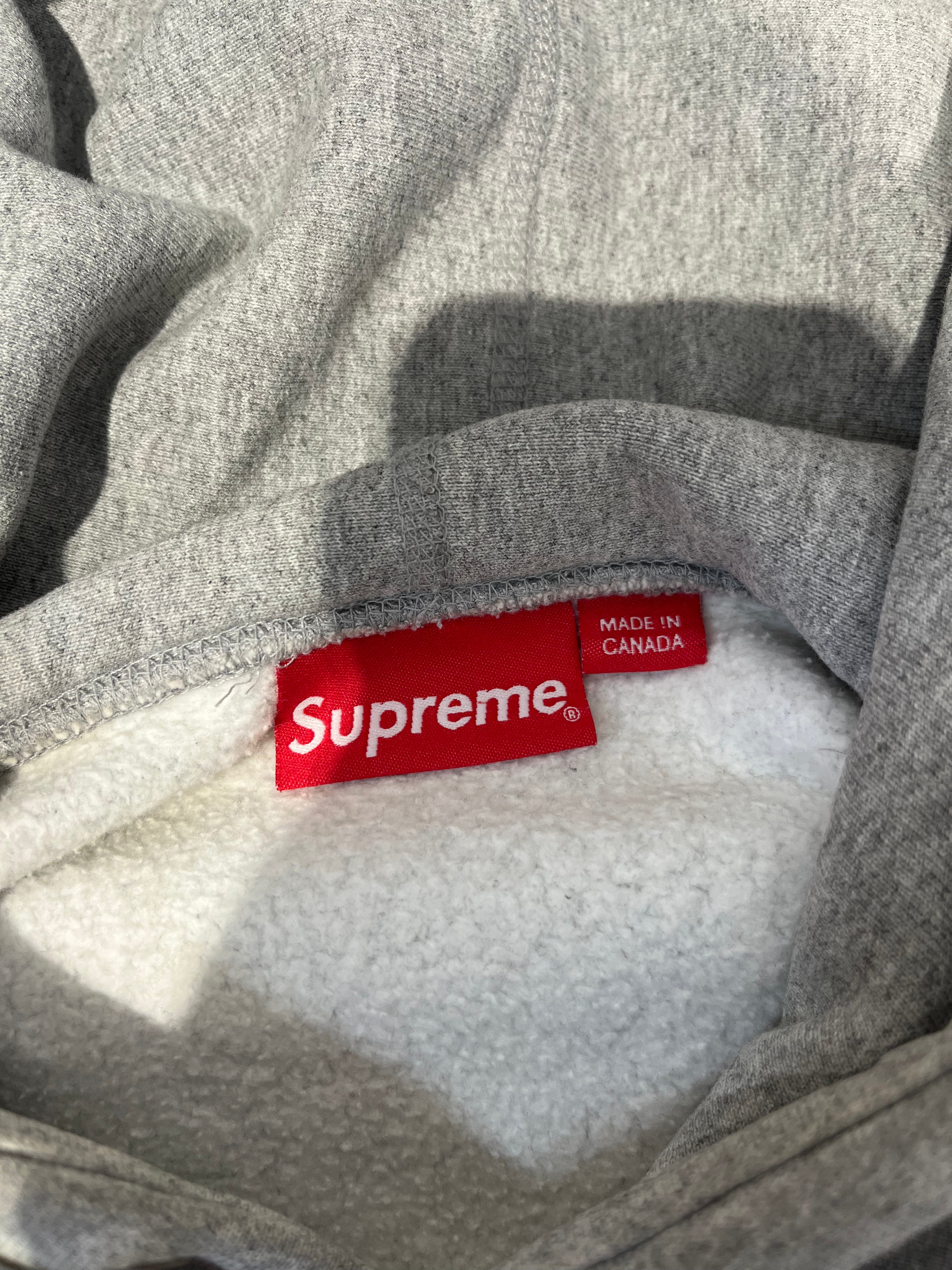 Supreme/Hoodie/M/Cotton/GRY/NEW YORK BLUE FRONT LOGO view 3