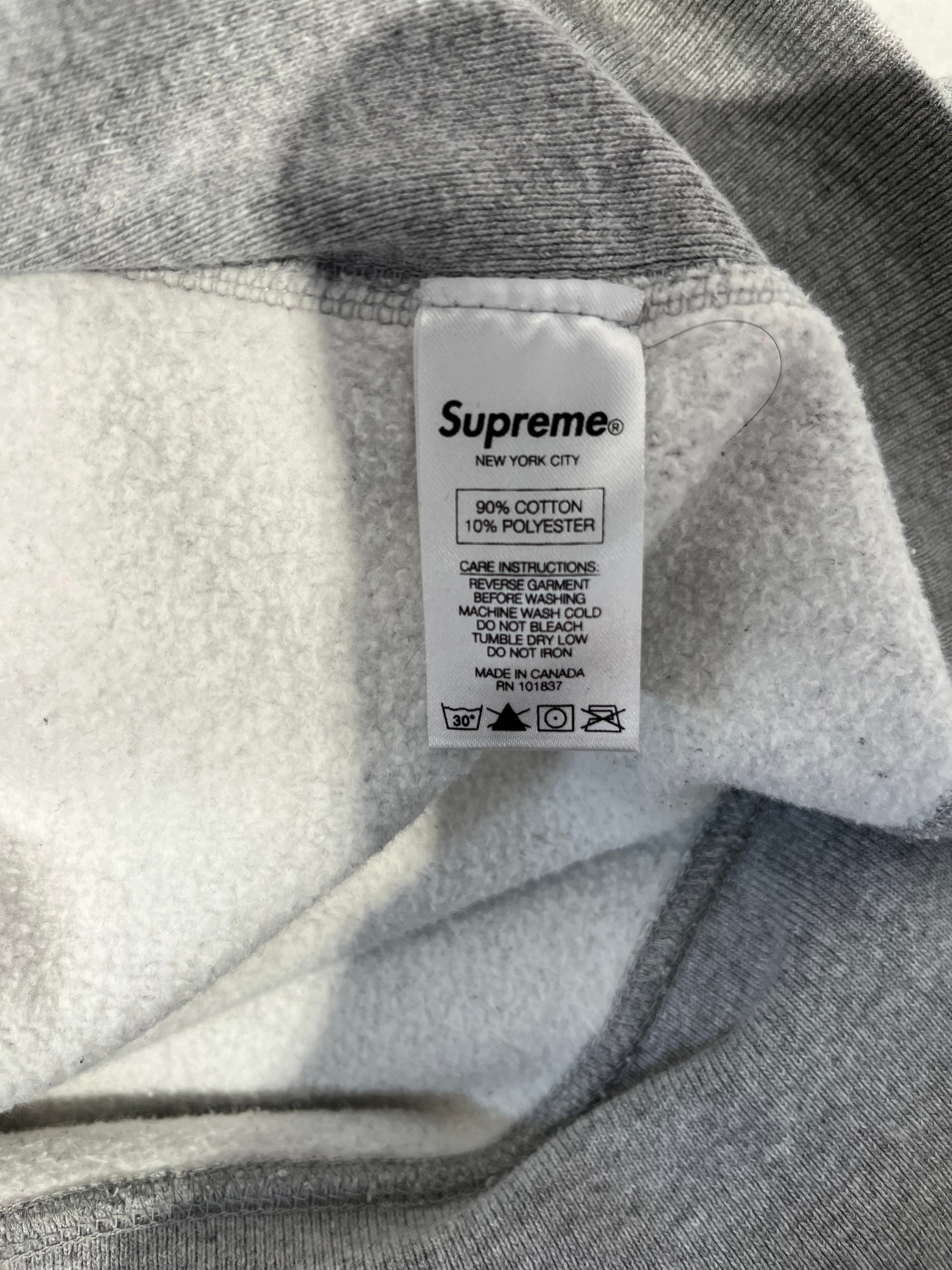 Supreme/Hoodie/M/Cotton/GRY/NEW YORK BLUE FRONT LOGO view 4