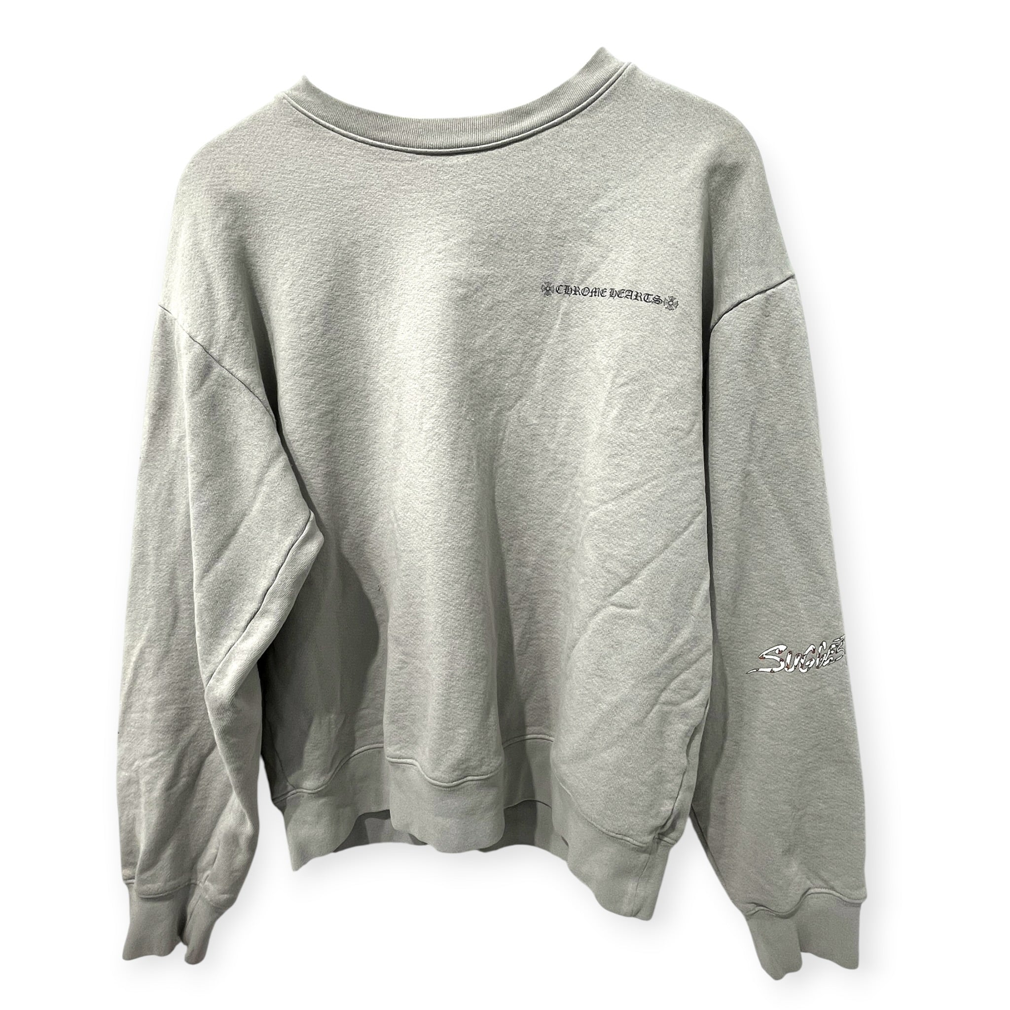 CHROME HEARTS/Sweatshirt/L/Cotton/GRY/MATTY BOY 'SUGGEST' CREWNECK view 1