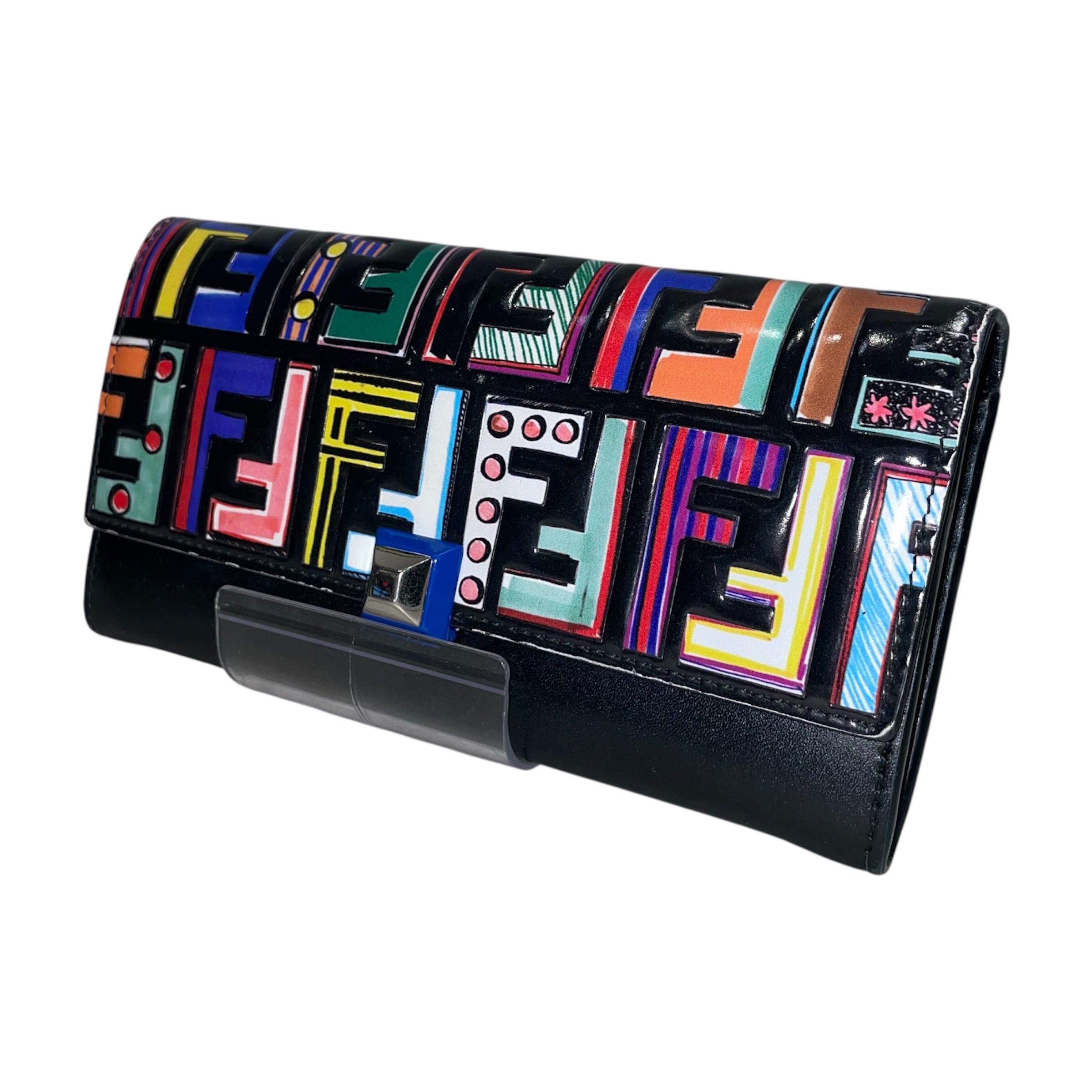 FENDI/Trifold Wallet/Monogram/Cotton/MLT/Multicolor FF Wallet view 1