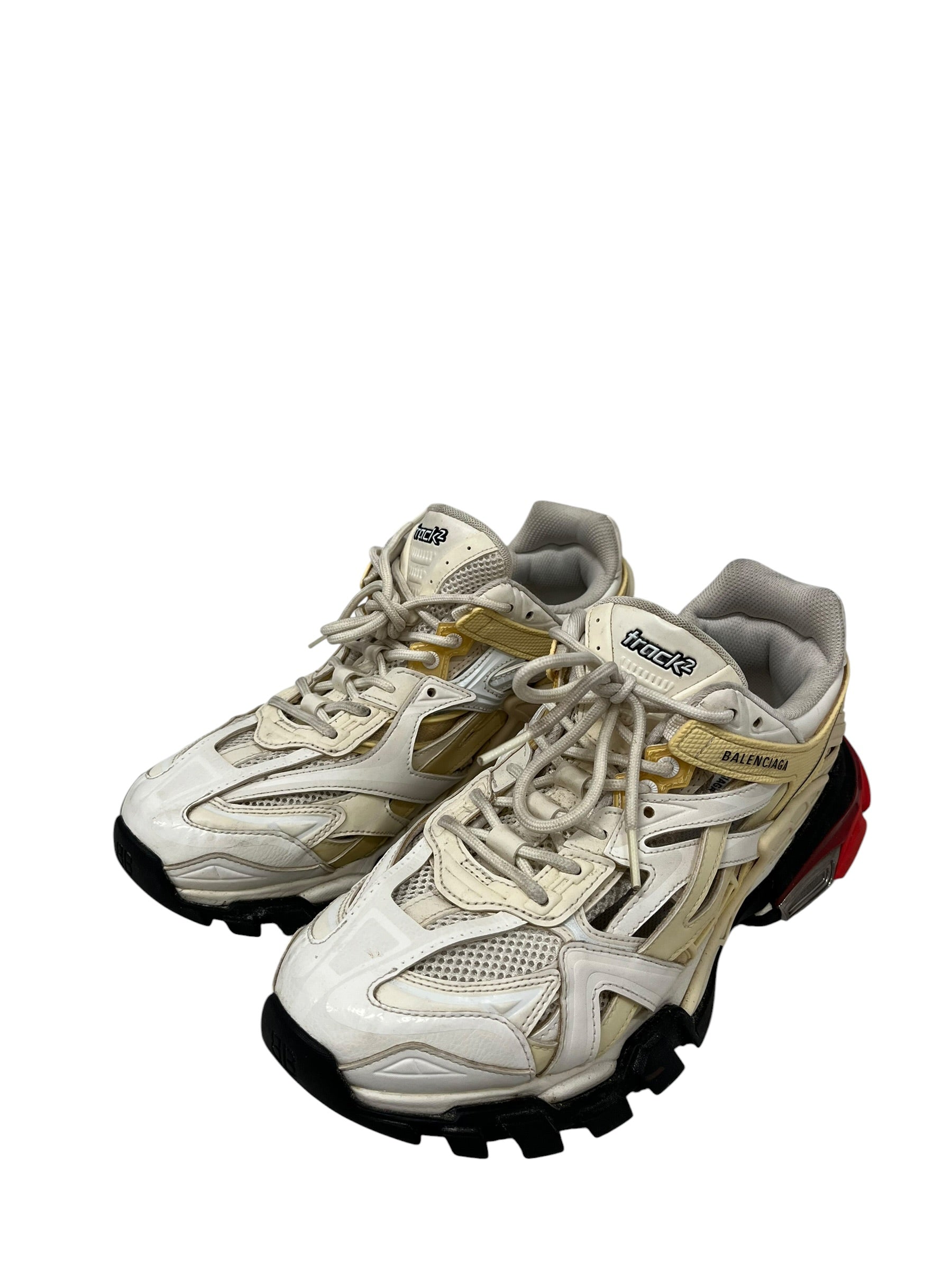 BALENCIAGA/Low-Sneakers/US 10/Polyester/WHT/TRACK 2 SNEAKERS view 1