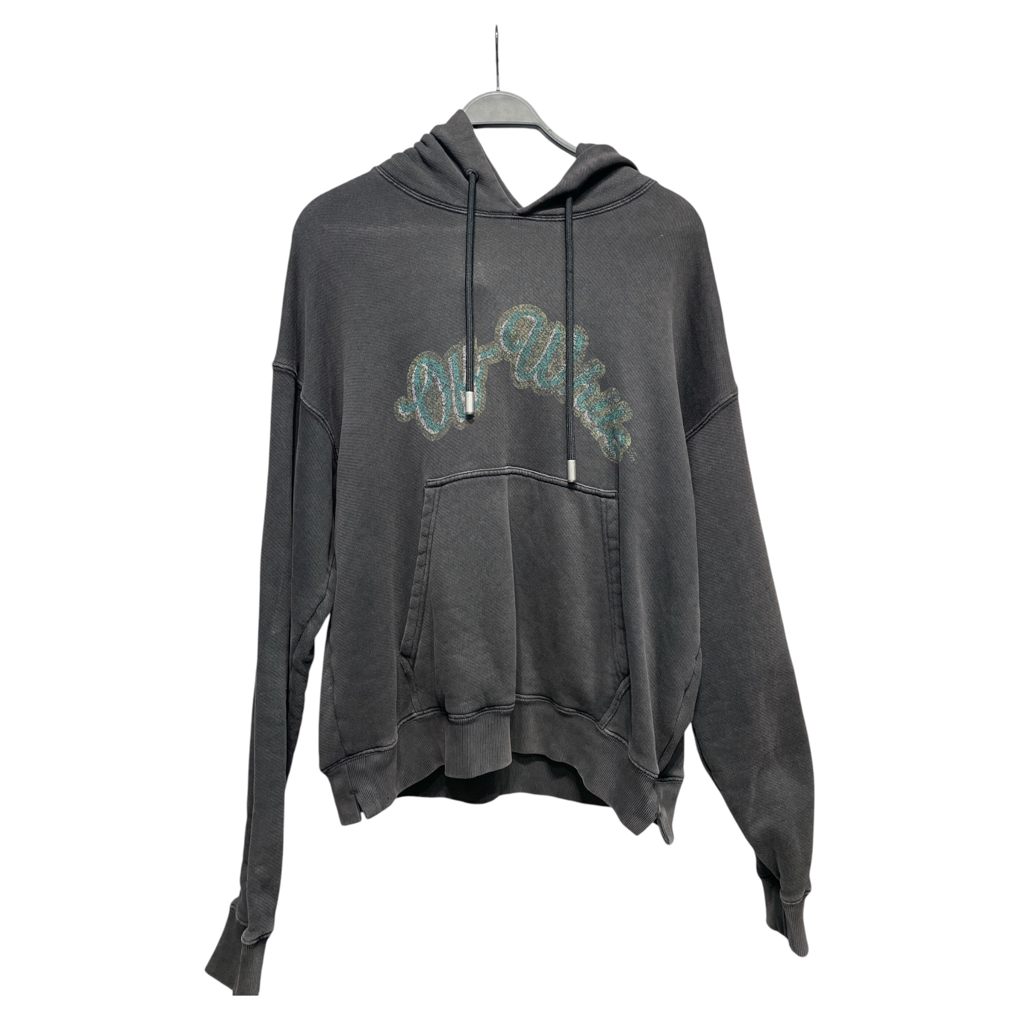 OFF-WHITE/Hoodie/M/Graphic/Cotton/WHT/Pullover/OMBB085S24FLE020 view 1