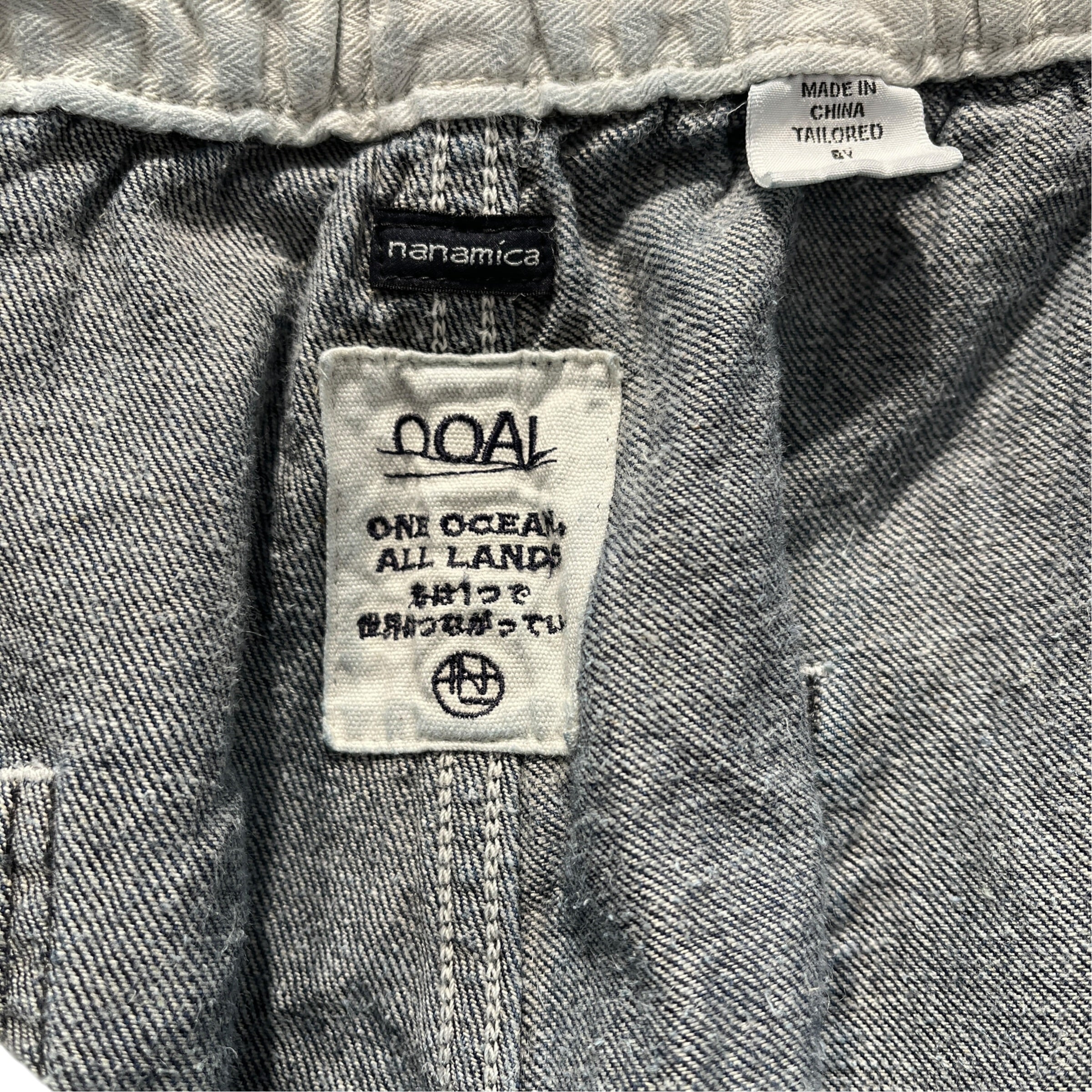 nanamica/Straight Pants/34/Denim/BLU/Button Fly/WAIST BUTTONS/STRETCH WAIST view 3