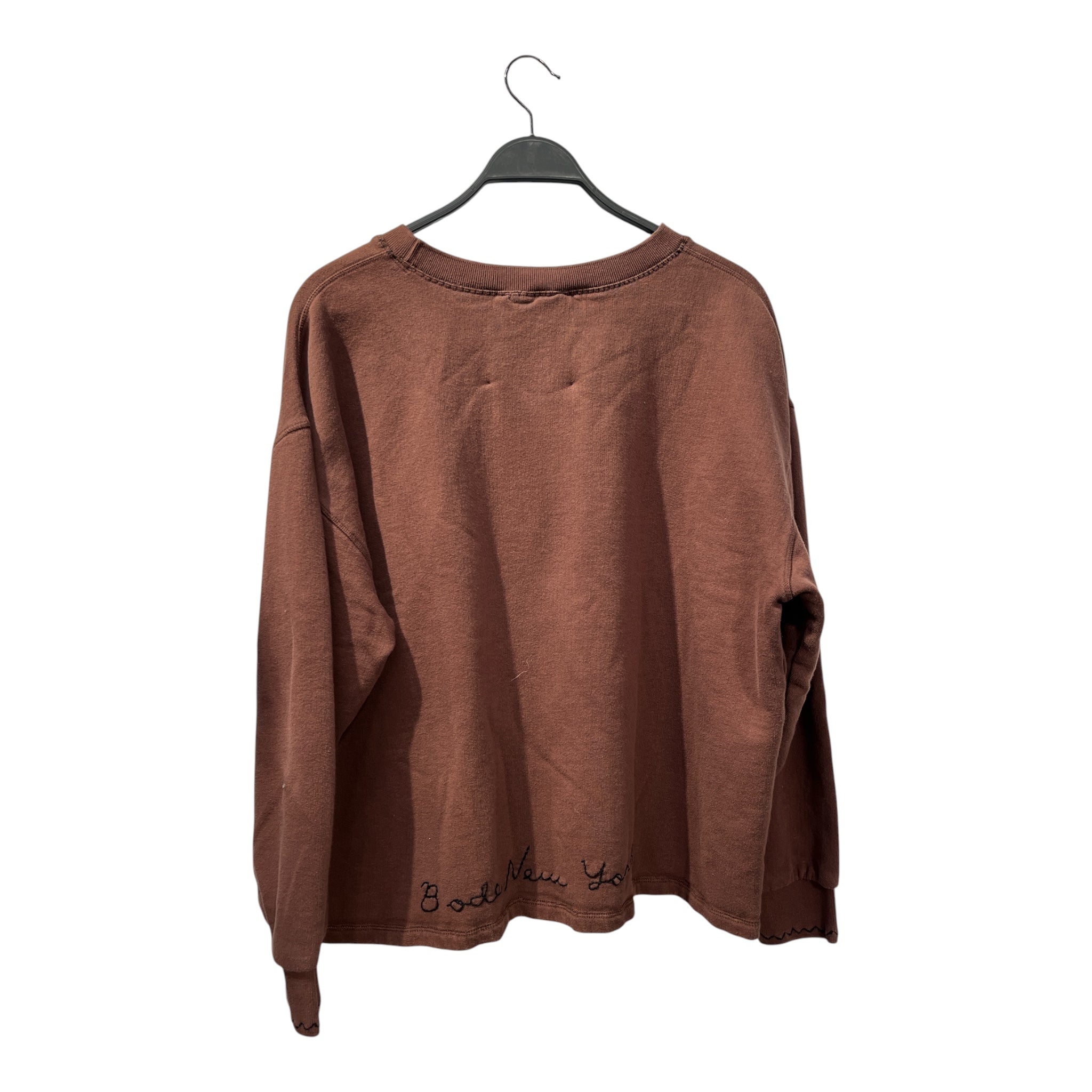 BODE/Sweatshirt/M/Cotton/BRW/"BODENEWYORK"BLKEMBROIDER view 2