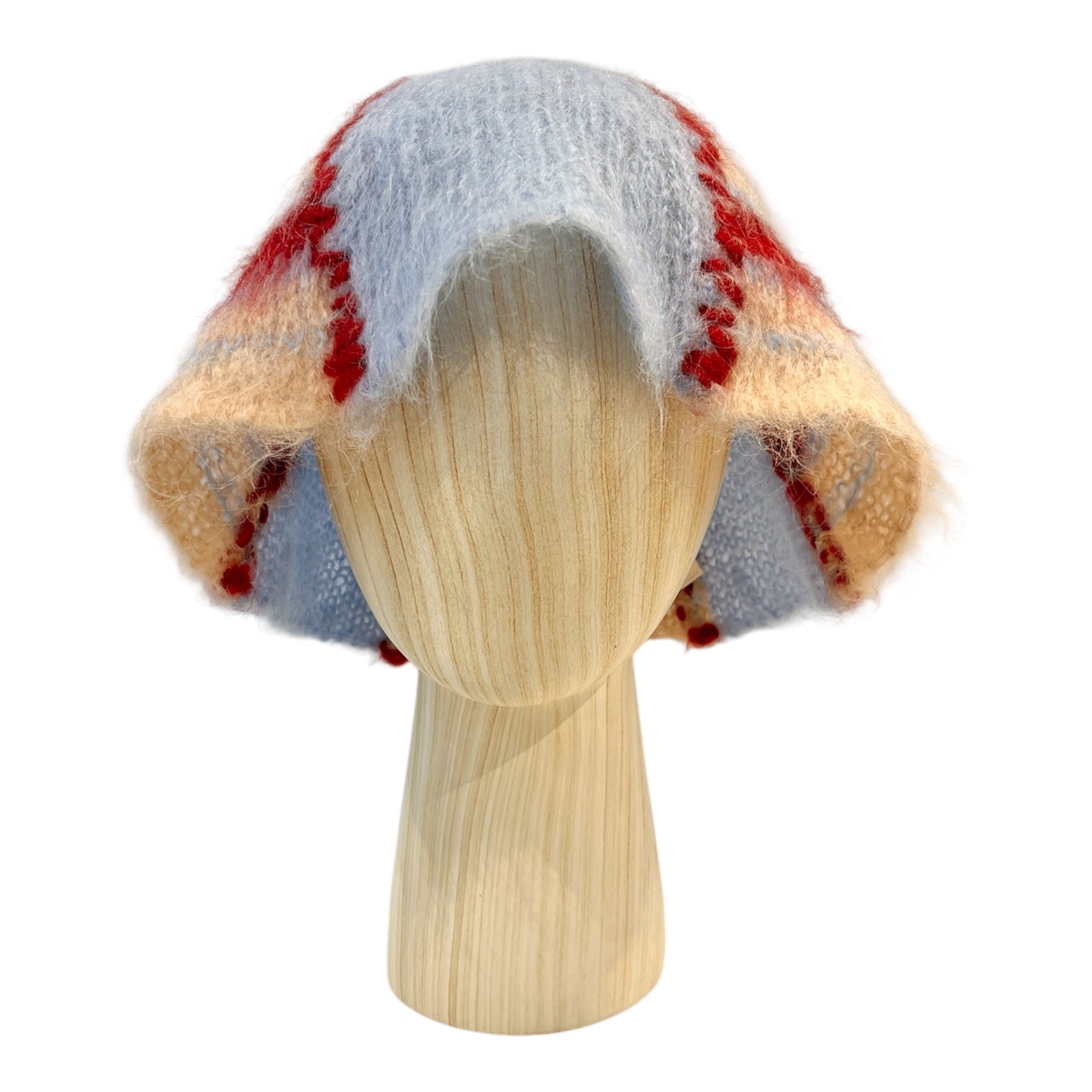 MARNI/Bucket Hat/L/Stripe/Mohair/MLT/FUZZY WUZZY MOHAIR BLEND view 1