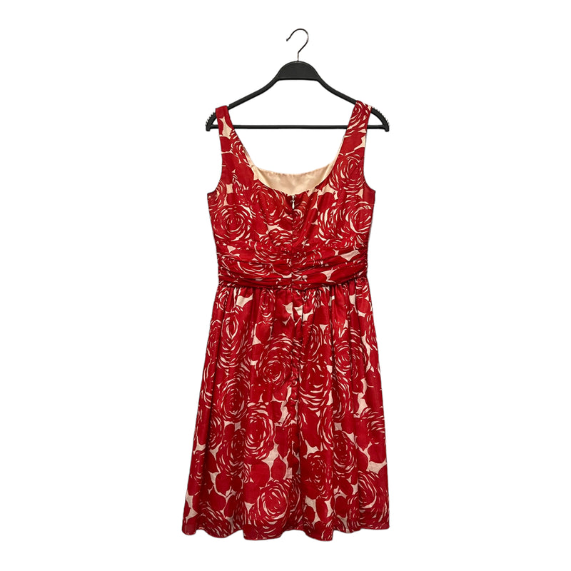 ANNA SUI/Dress/Floral Pattern/Cotton/RED/